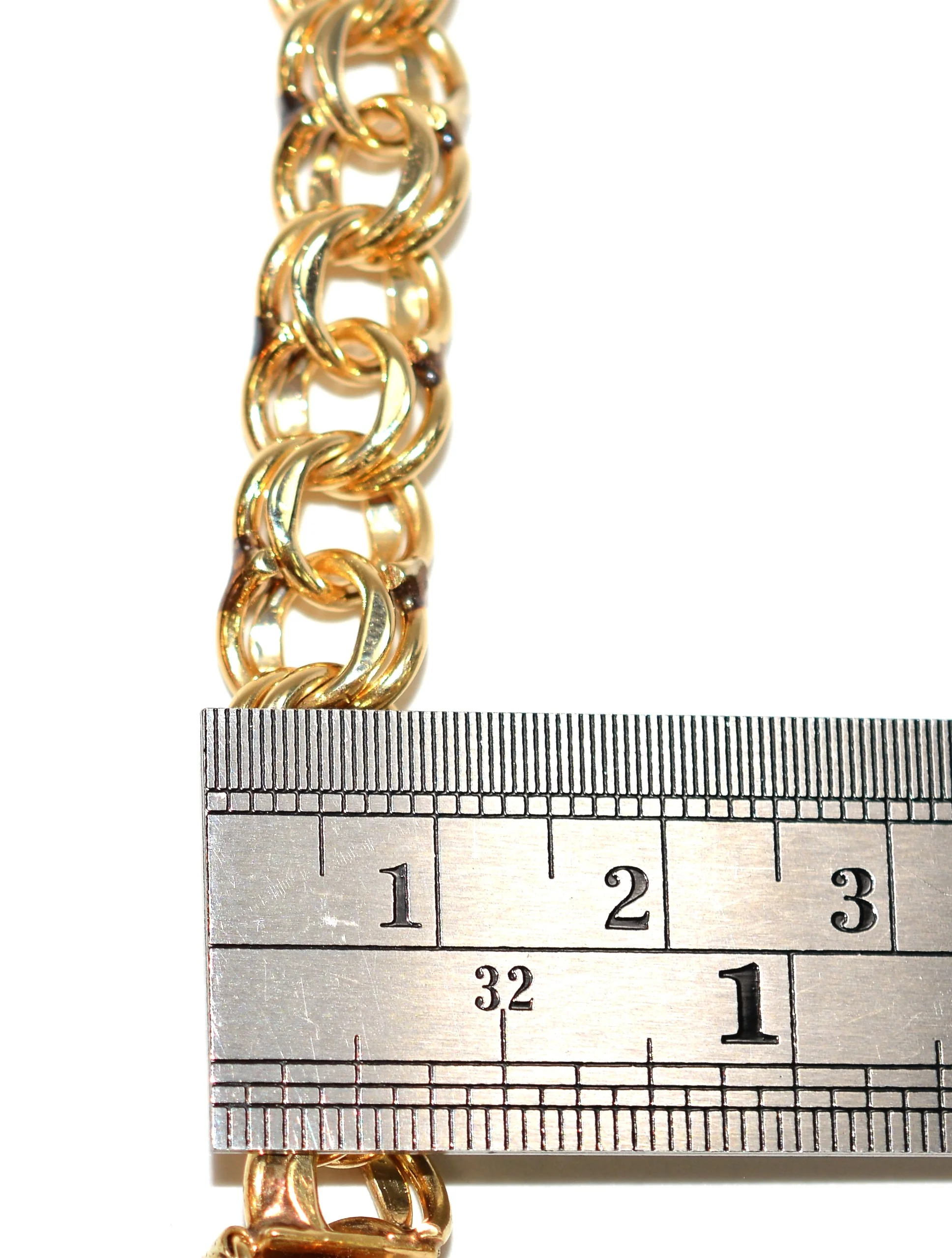 14K Solid Gold Bracelet Men's Bracelet Identity Bracelet Chain Bracelet Link Bracelet Vintage Bracelet Estate Jewelry Men's Fine Jewellery - Image 13
