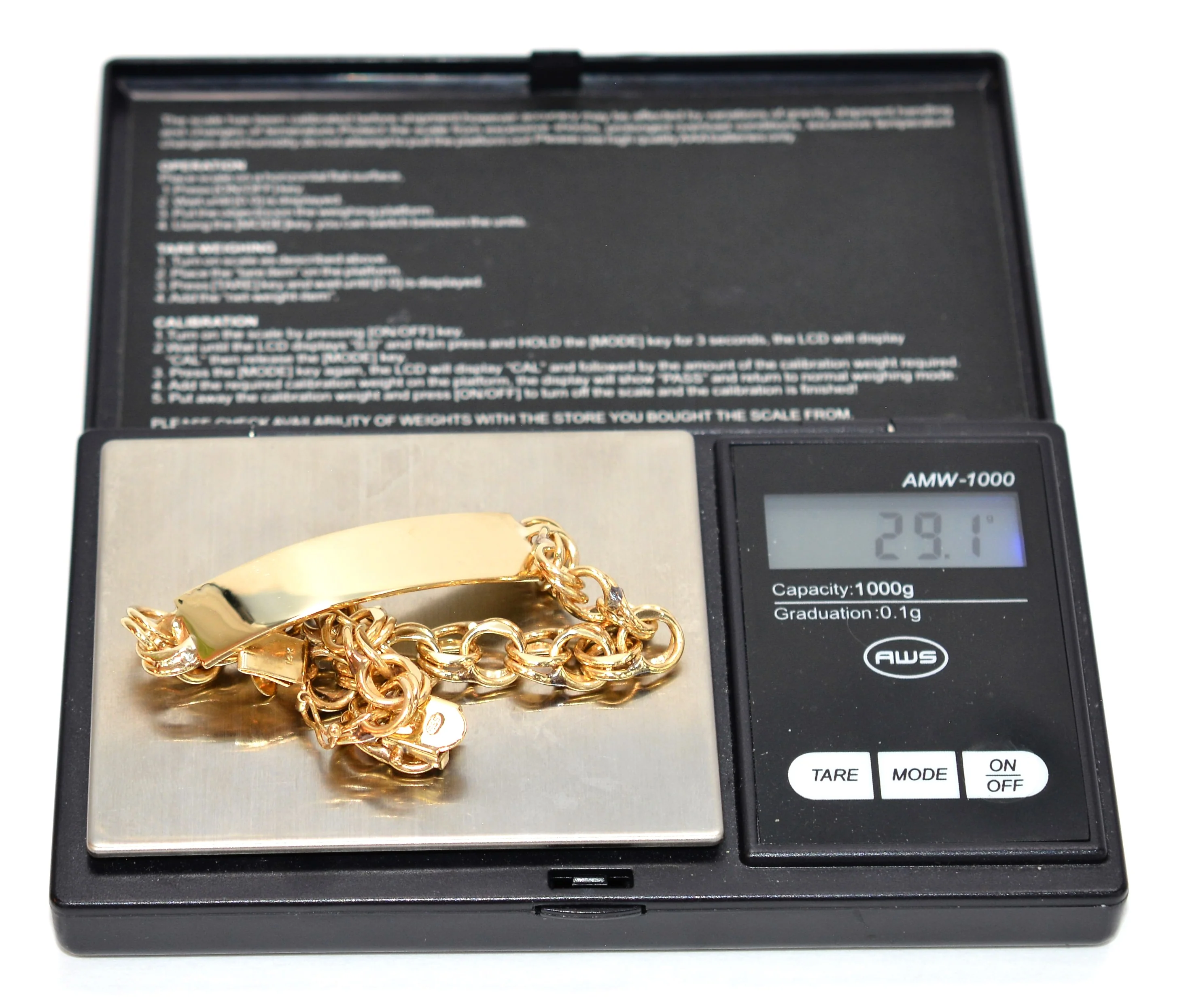 14K Solid Gold Bracelet Men's Bracelet Identity Bracelet Chain Bracelet Link Bracelet Vintage Bracelet Estate Jewelry Men's Fine Jewellery - Image 16