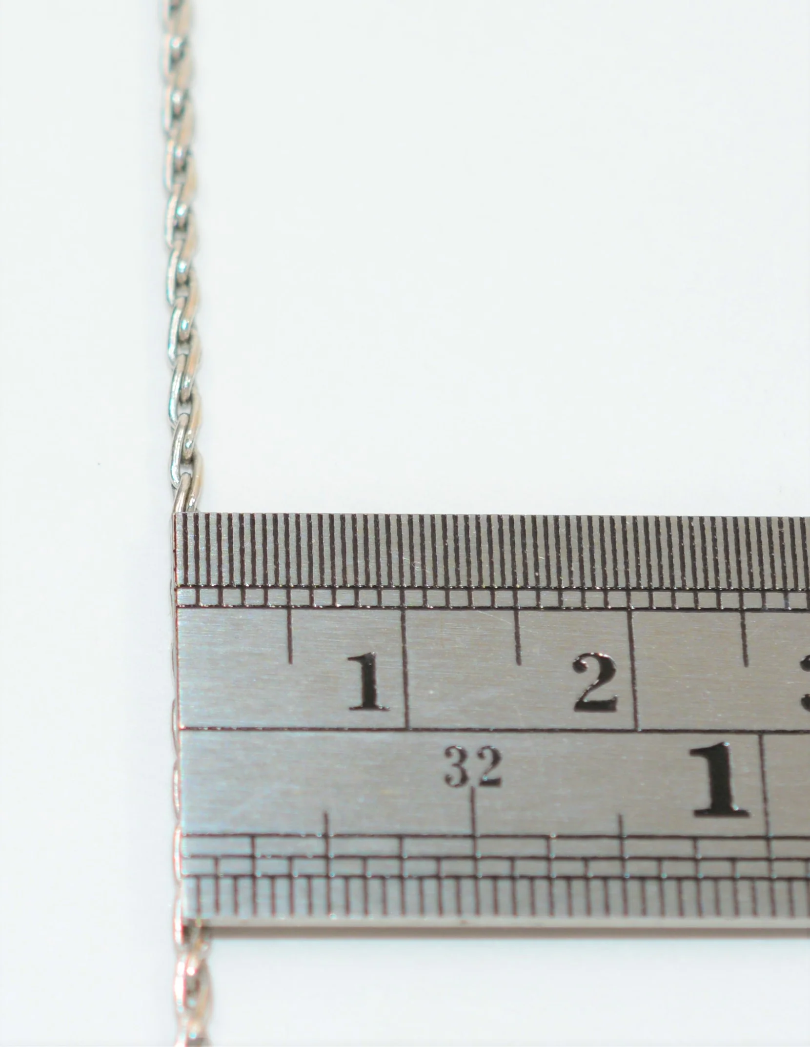 14K Solid White Gold Braided Wheat Chain Necklace 16" 1.75mm 5.9 Grams Gold Chain Estate Necklace Gold Necklace Vintage Necklace Fine Chain - Image 5
