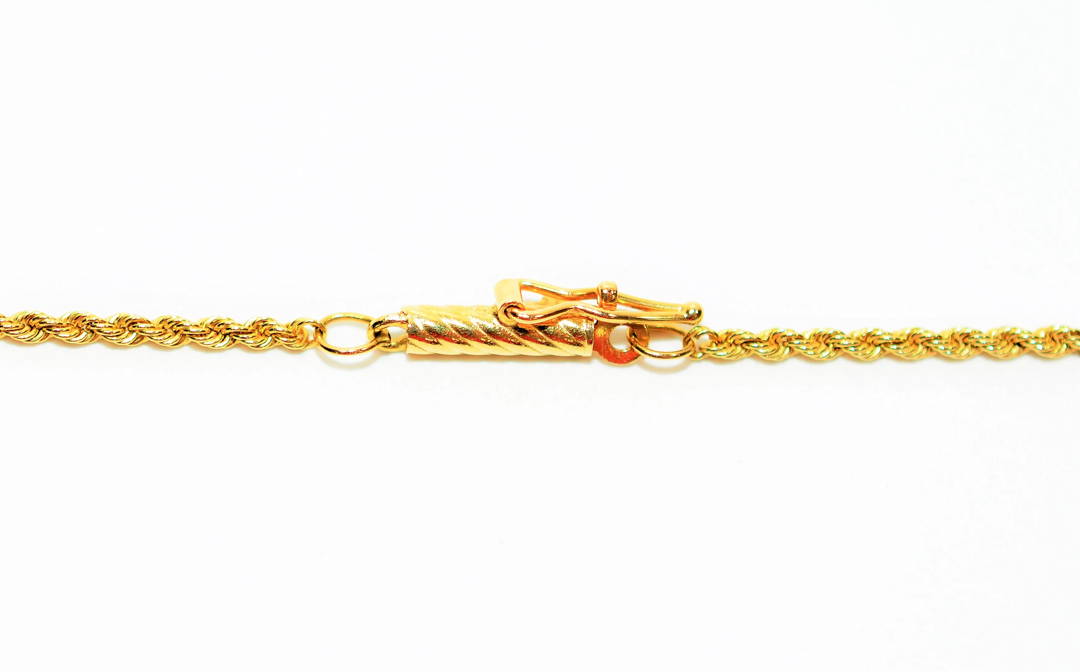 14K Solid Gold Twist-Rope Chain Necklace 18" 1.50mm 4.2 Grams Gold Chain Gold Necklace Estate Necklace Vintage Necklace Fine Estate Jewelry - Image 2
