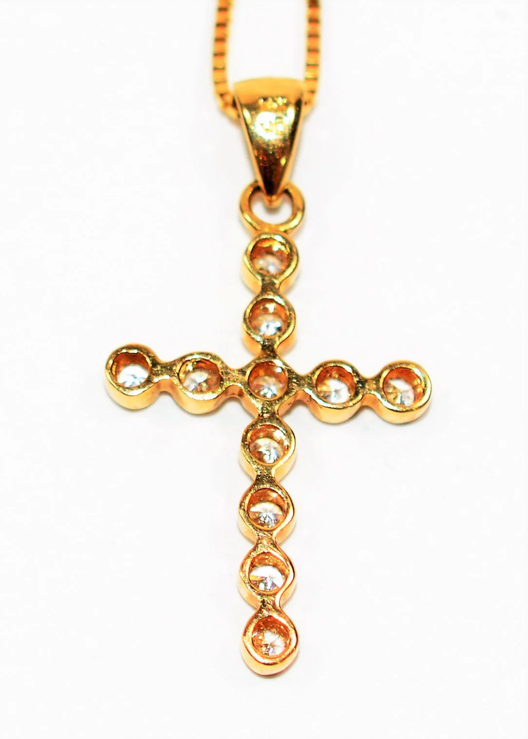 Natural Diamond Necklace 14K Solid Gold .44tcw Cross Pendant Faith Necklace Religious Pendant Fine Jewelry Pendant Necklace Jesus Necklace - Image 4