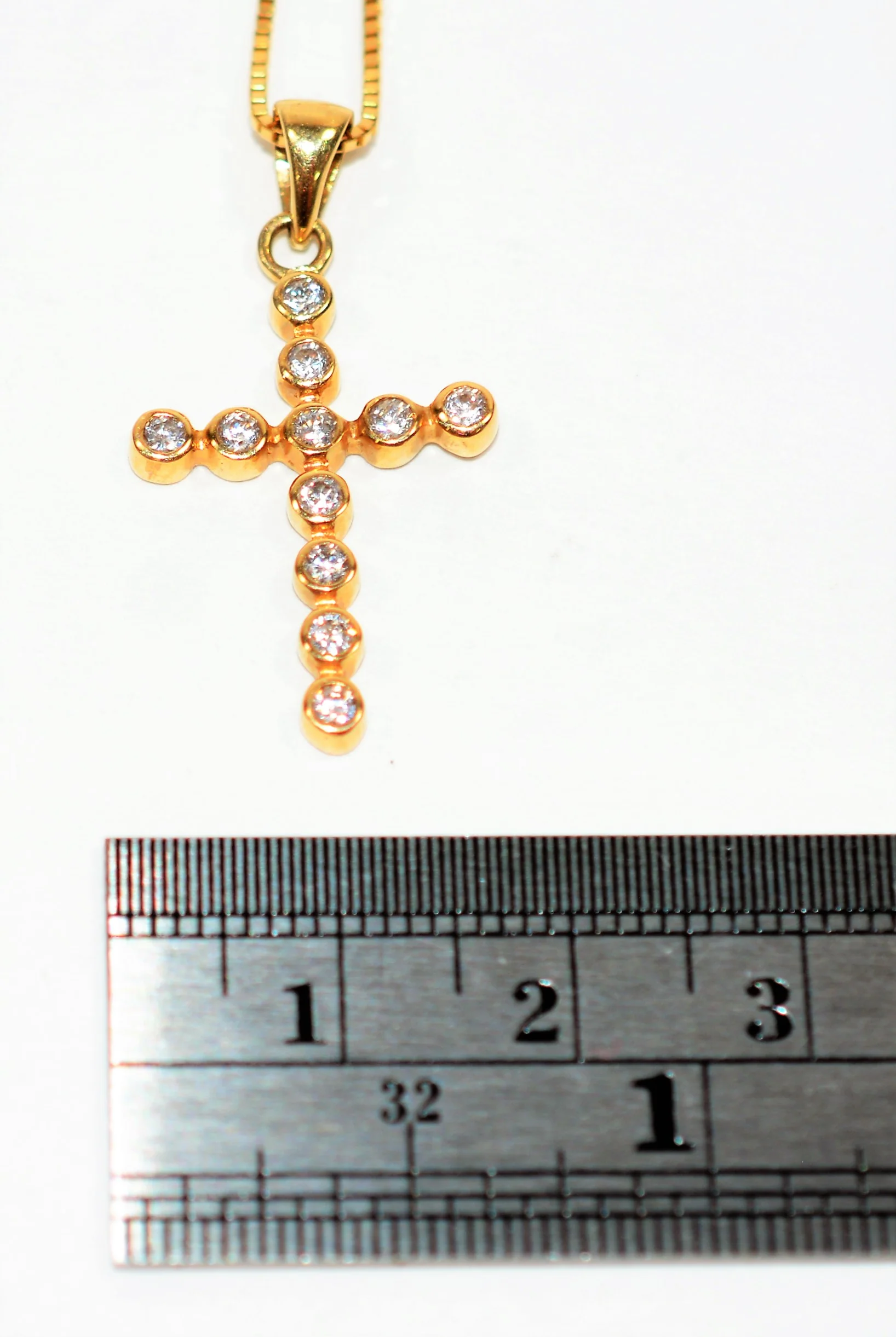 Natural Diamond Necklace 14K Solid Gold .44tcw Cross Pendant Faith Necklace Religious Pendant Fine Jewelry Pendant Necklace Jesus Necklace - Image 9