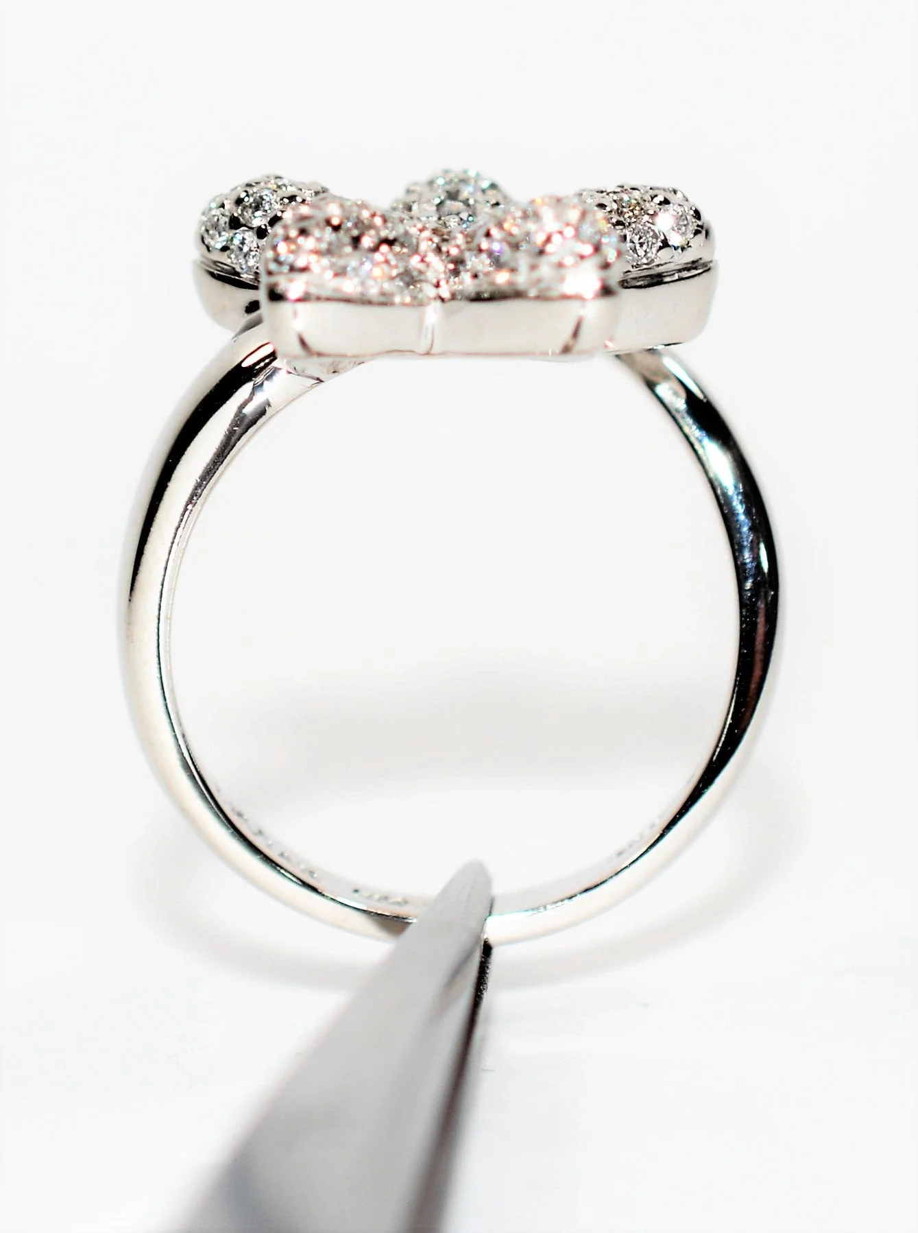 LeVian Natural Diamond Ring 14K Solid White Gold .43tcw Star Ring Cluster Ring Cocktail Ring Statement Ring Designer Ring Fine LeVian Bridal - Image 3