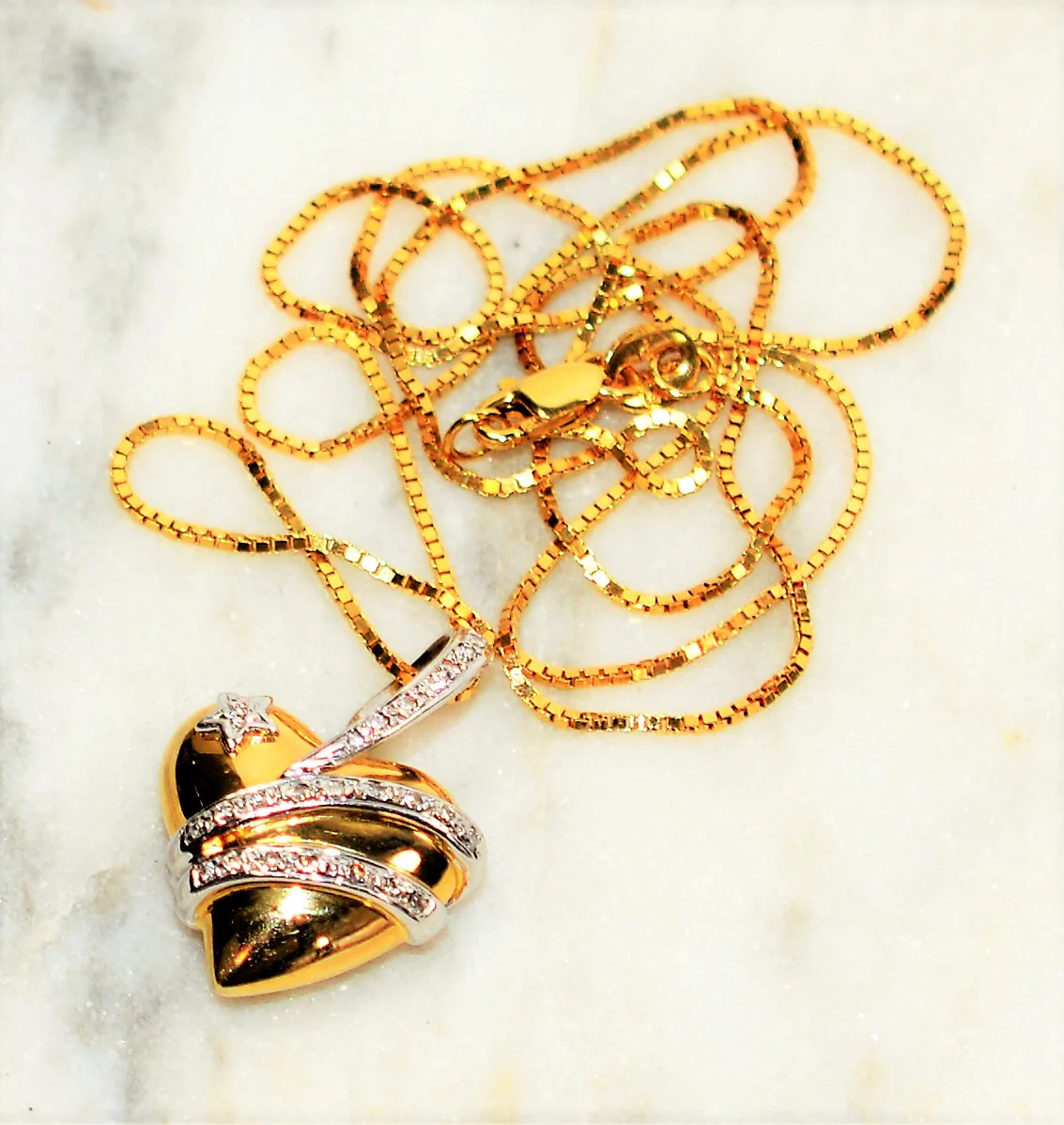 Natural Diamond Necklace 14K Solid Gold .24tcw Heart Necklace Pendant Necklace Heart Pendant Fine Necklace Heart Jewelry Women's Necklace - Image 10