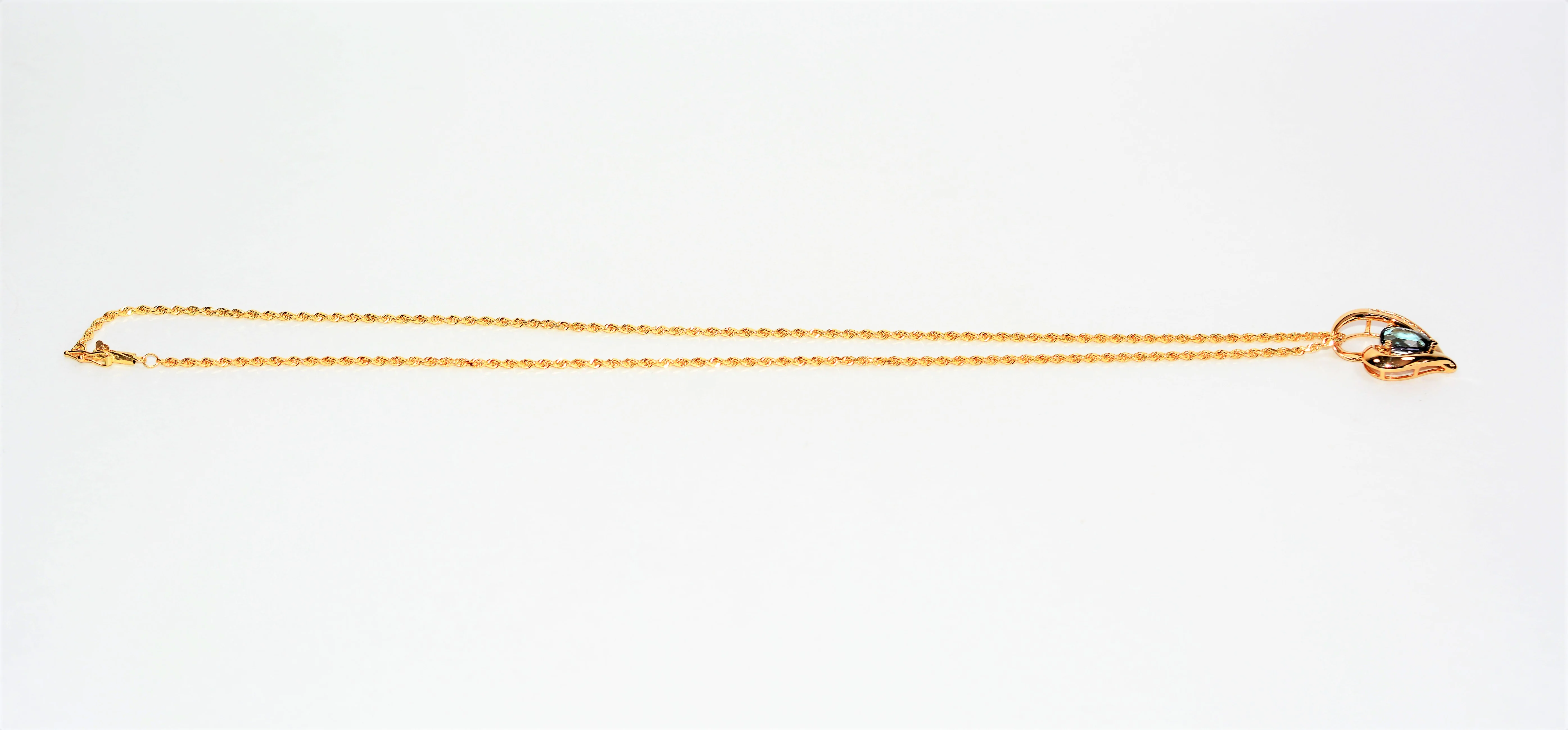 Certified Natural Tanzanite & Diamond Necklace 14K Solid Gold 2.44tcw Pendant Necklace Cocktail Necklace Birthstone Necklace Womens Necklace - Image 5