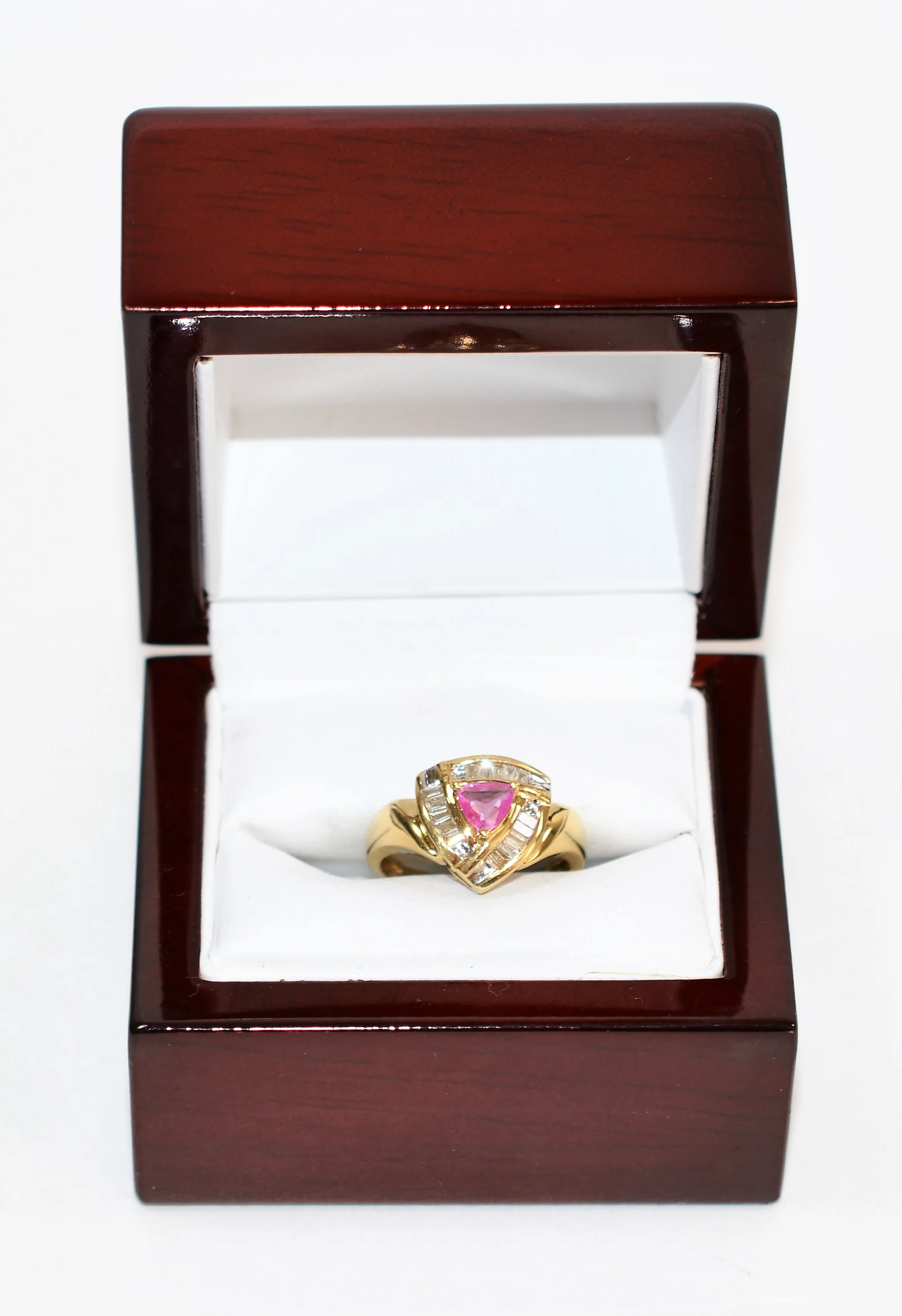 Natural Pink Tourmaline & Diamond Ring 14K Solid Gold .74tcw Gemstone Ring Fashion Ring Cocktail Ring Multistone Ring Women’s Ring Jewellery - Image 12