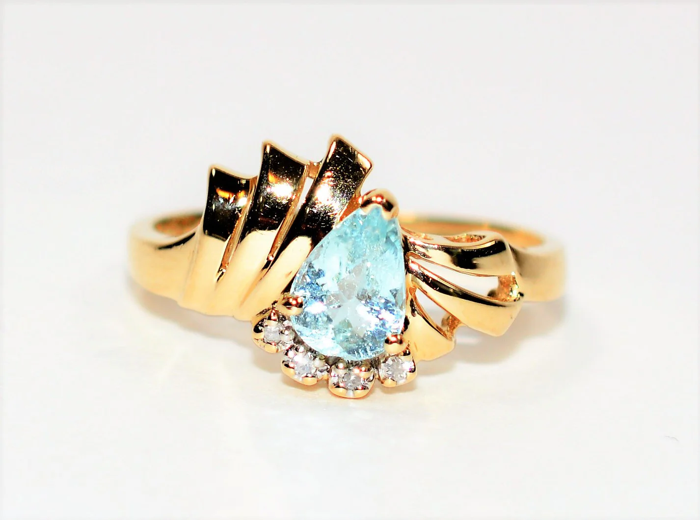 Natural Paraiba Tourmaline & Diamond Ring 14K Solid Gold .81tcw Gemstone Jewelry Women’s Ring Statement Jewellery Fine Birthstone Ring