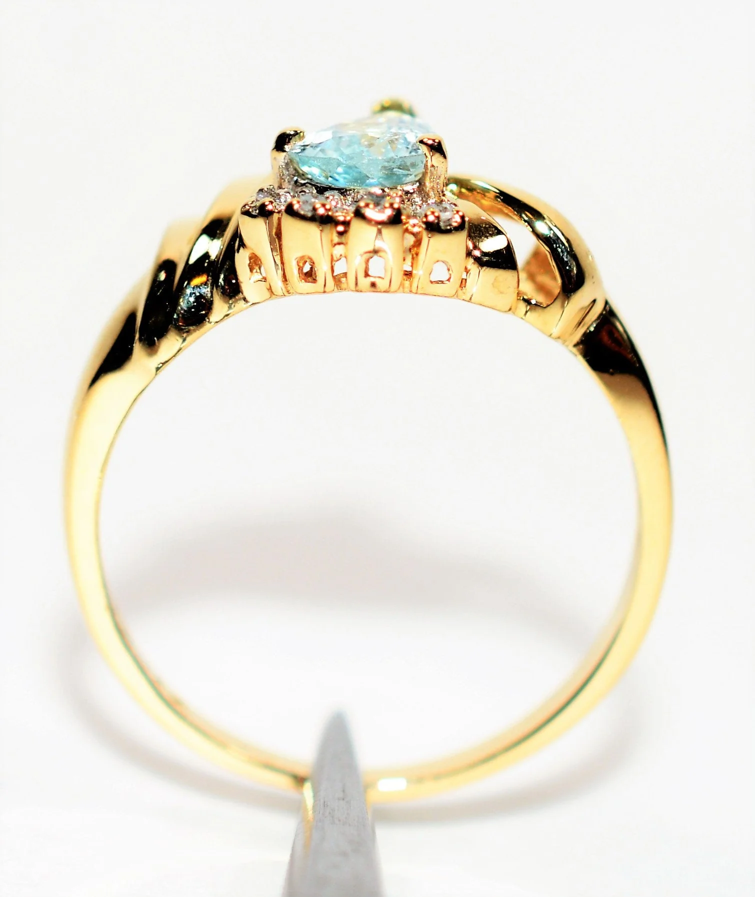 Natural Paraiba Tourmaline & Diamond Ring 14K Solid Gold .81tcw Gemstone Jewelry Women’s Ring Statement Jewellery Fine Birthstone Ring - Image 3