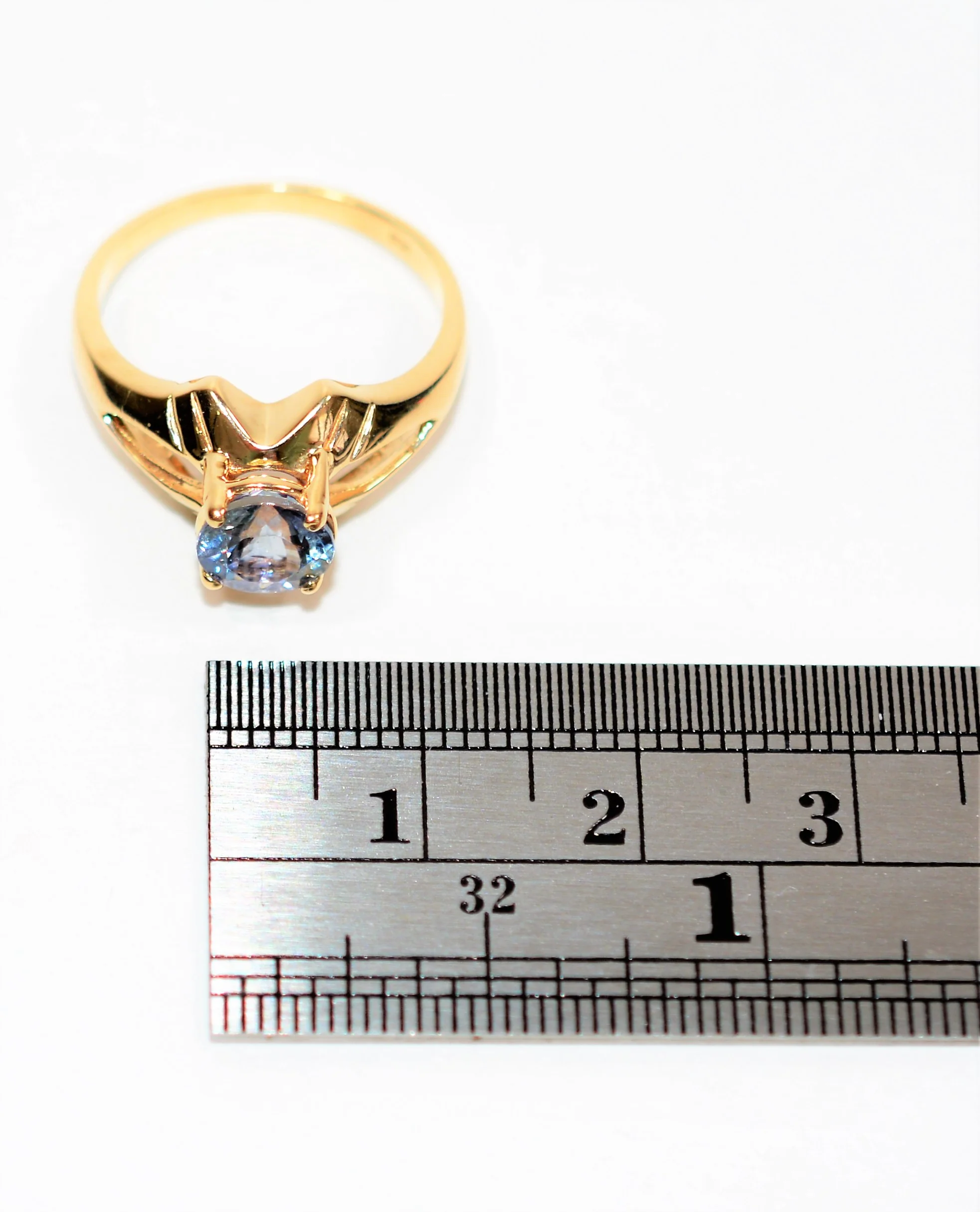 Natural Tanzanite Ring 10K Solid Gold 1.09ct Solitaire Ring Vintage Ring Estate Jewelry Women’s Ring Ladies Ring December Birthstone Ring - Image 11