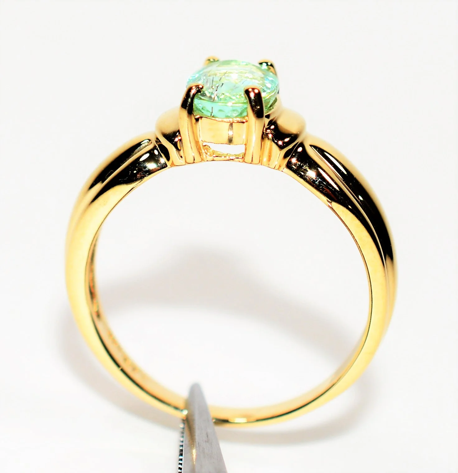 Natural Paraiba Tourmaline Ring 14K Solid Gold 1.13ct Solitaire Ring Gemstone Ring Women’s Ring Ladies Ring Statement Ring Jewellery Jewelry - Image 3