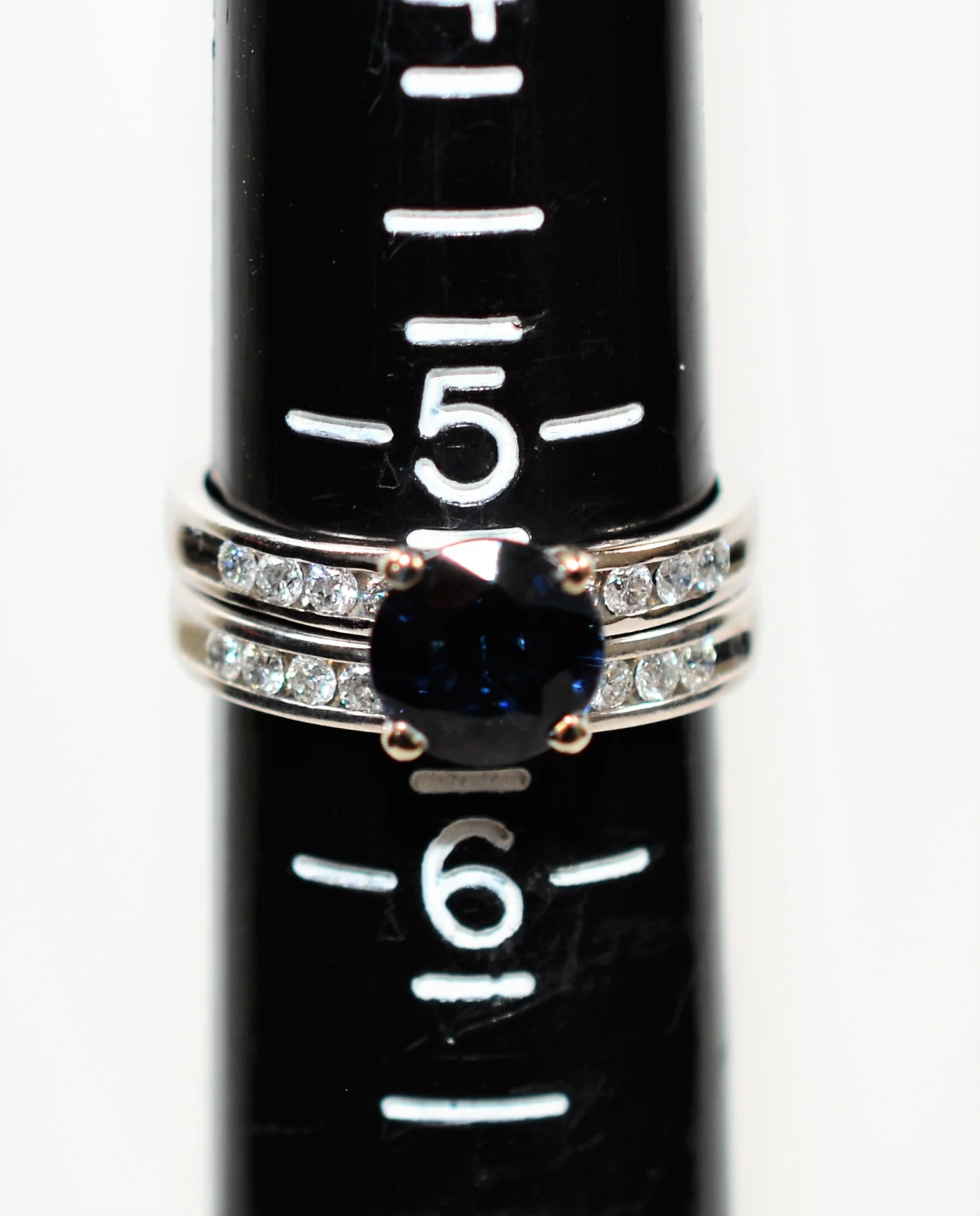 Certified Natural Indicolite Tourmaline & Diamond Ring Wedding Bridal Set 14K Solid White Gold 1.69tcw Gemstone Engagement Ring Wedding Band - Image 12
