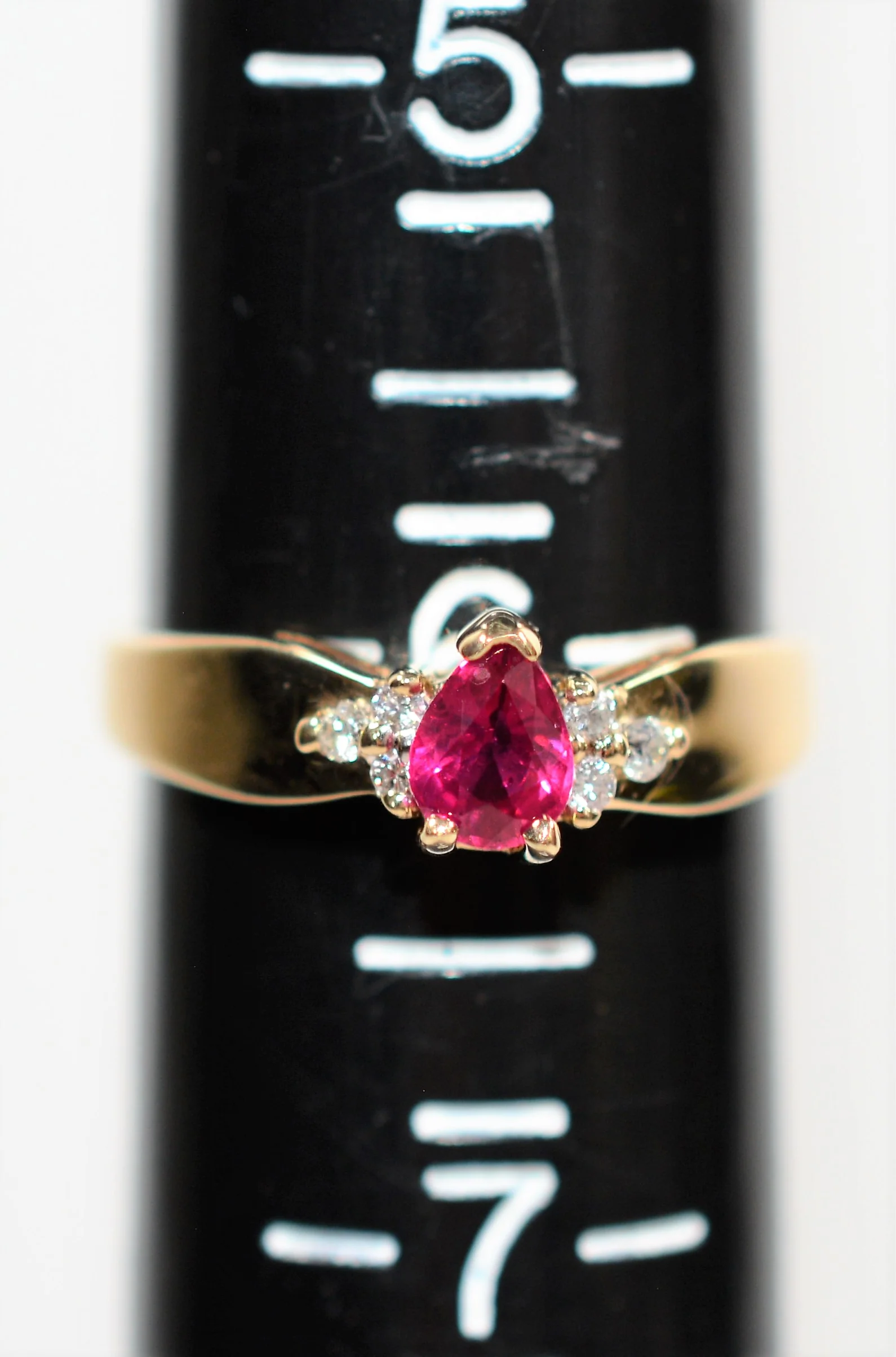 Certified Natural Ruby & Diamond Ring 10K Solid Gold .48tcw Gemstone Anniversary Estate Jewelry - Image 10