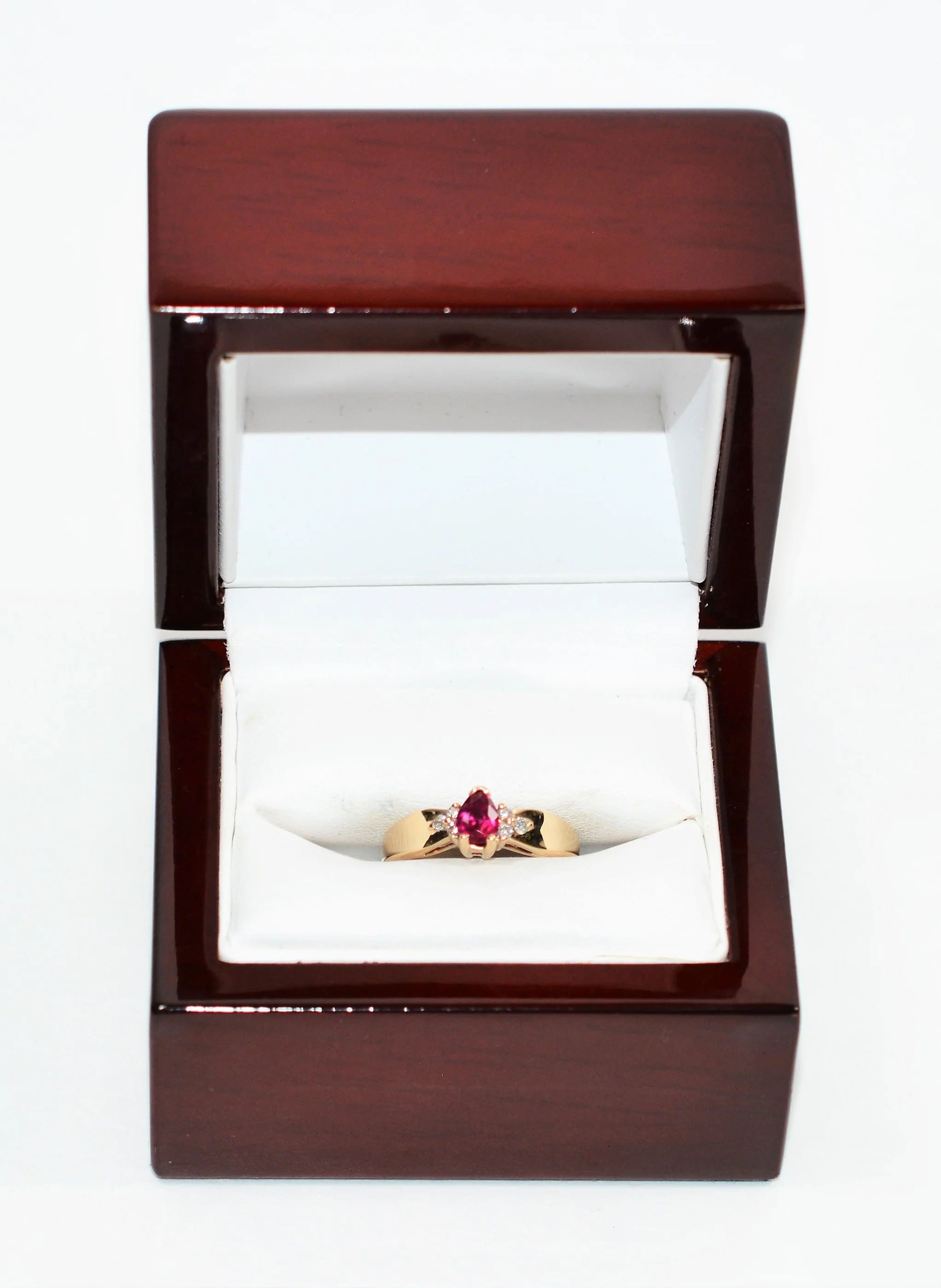 Certified Natural Ruby & Diamond Ring 10K Solid Gold .48tcw Gemstone Anniversary Estate Jewelry - Image 12