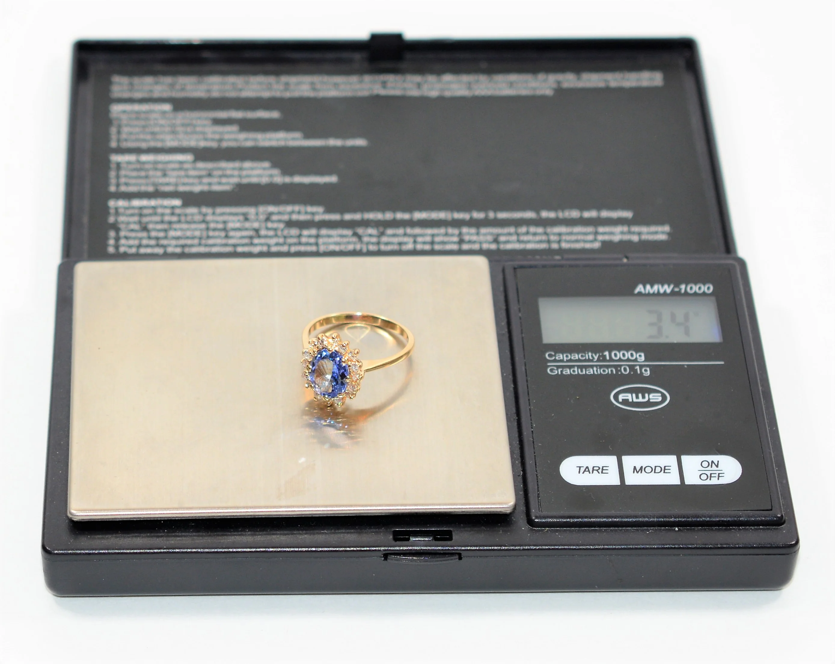 Certified Natural Tanzanite & Diamond Ring 14K Solid Gold 2.23tcw Tanzanite Ring Engagement Ring Cocktail Ring Statement Ring Women’s Ring - Image 11