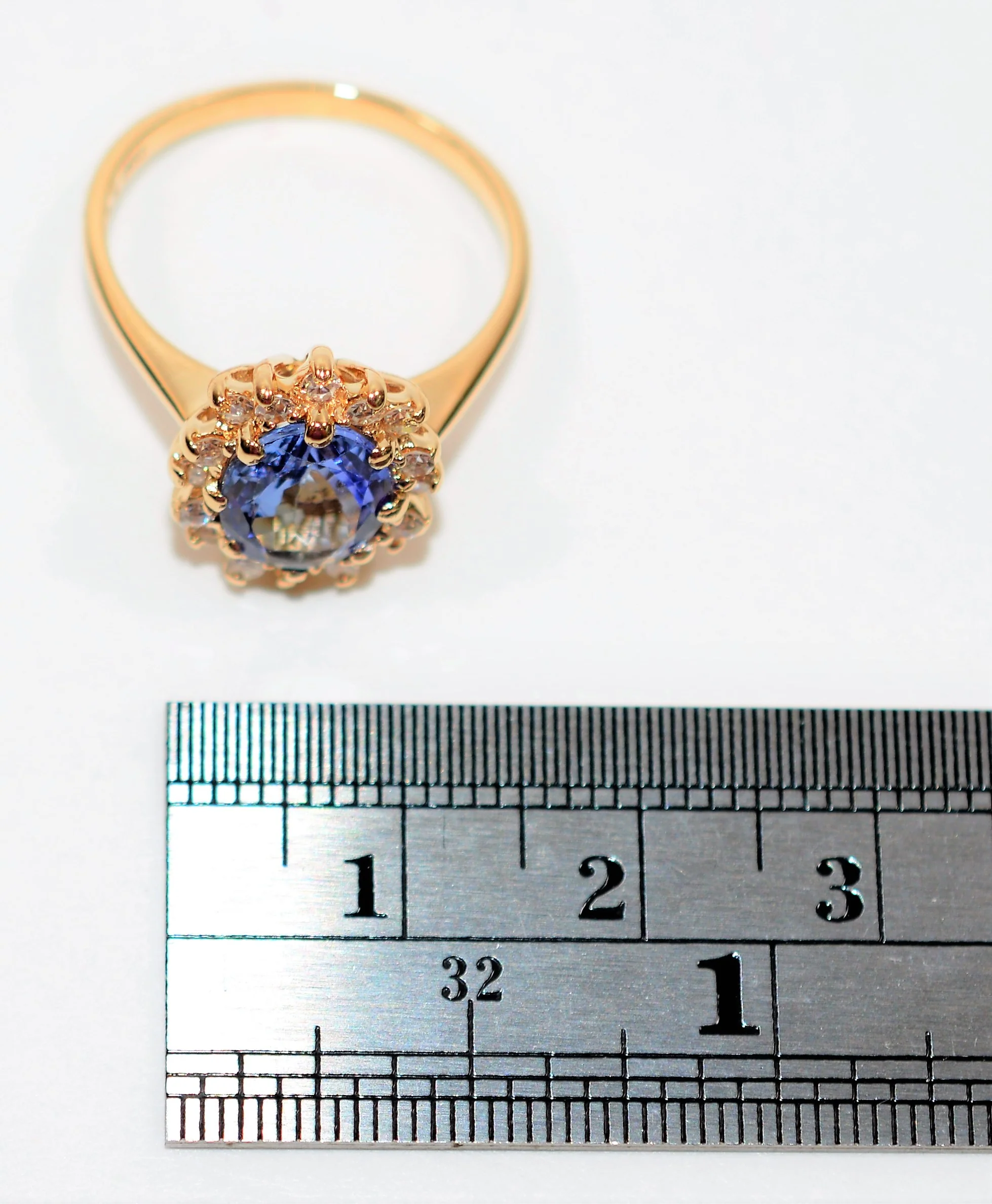 Certified Natural Tanzanite & Diamond Ring 14K Solid Gold 2.23tcw Tanzanite Ring Engagement Ring Cocktail Ring Statement Ring Women’s Ring - Image 12