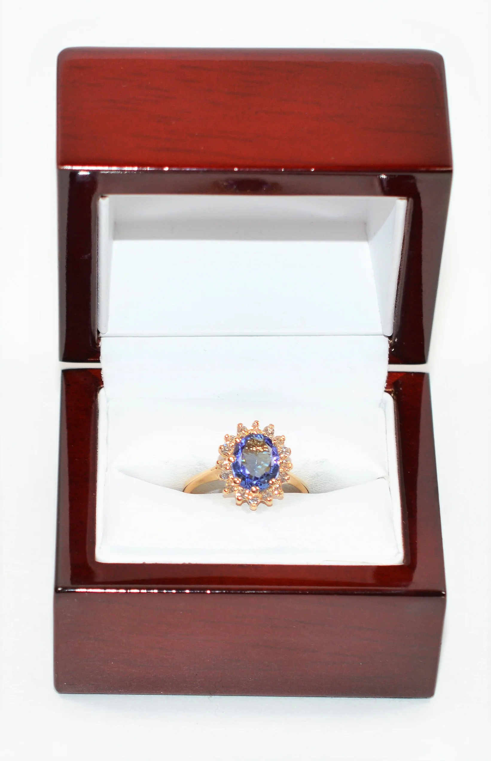 Certified Natural Tanzanite & Diamond Ring 14K Solid Gold 2.23tcw Tanzanite Ring Engagement Ring Cocktail Ring Statement Ring Women’s Ring - Image 13