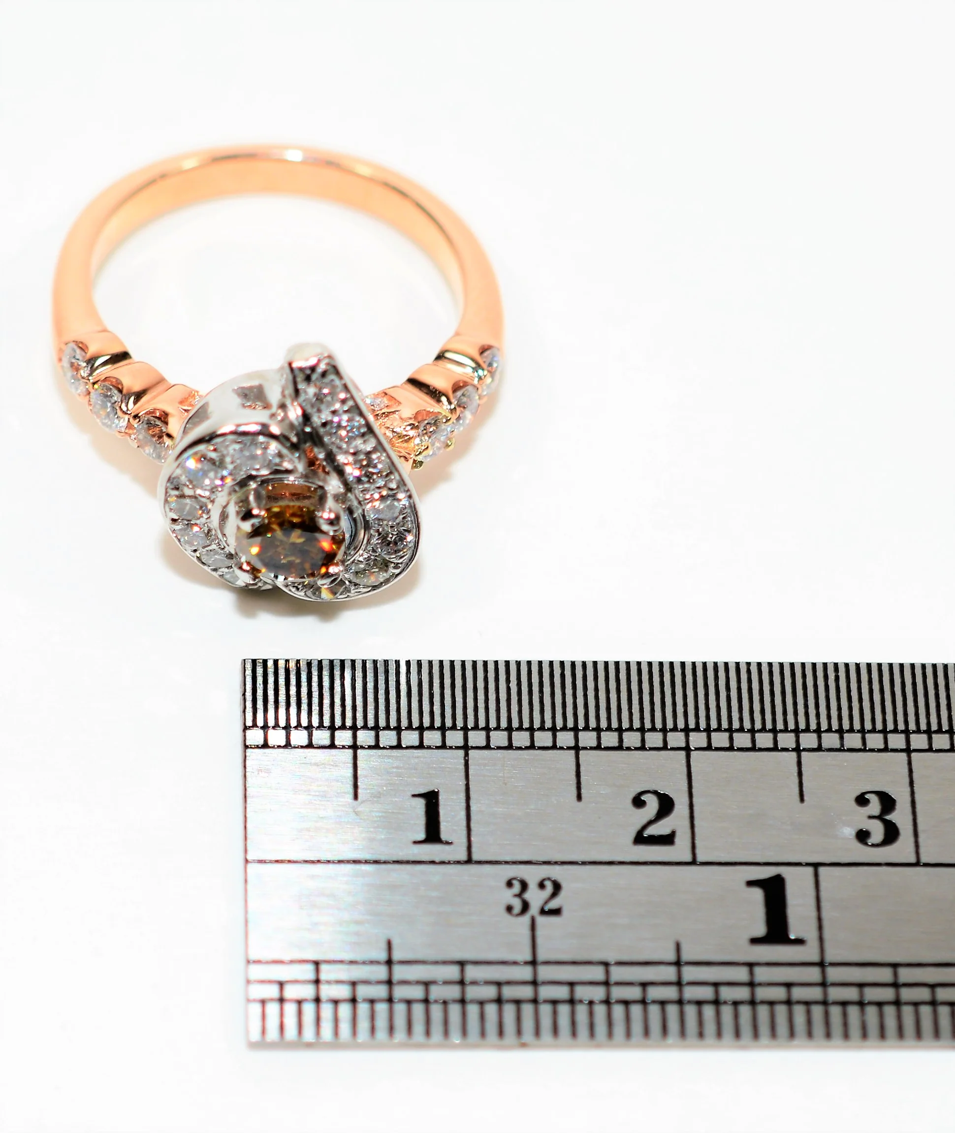 Natural Fancy Chocolate Diamond Ring 14K Solid Rose Gold 1.58tcw Engagement Ring Cocktail Ring Fine Statement Ring Wedding Ring Promise Ring - Image 11