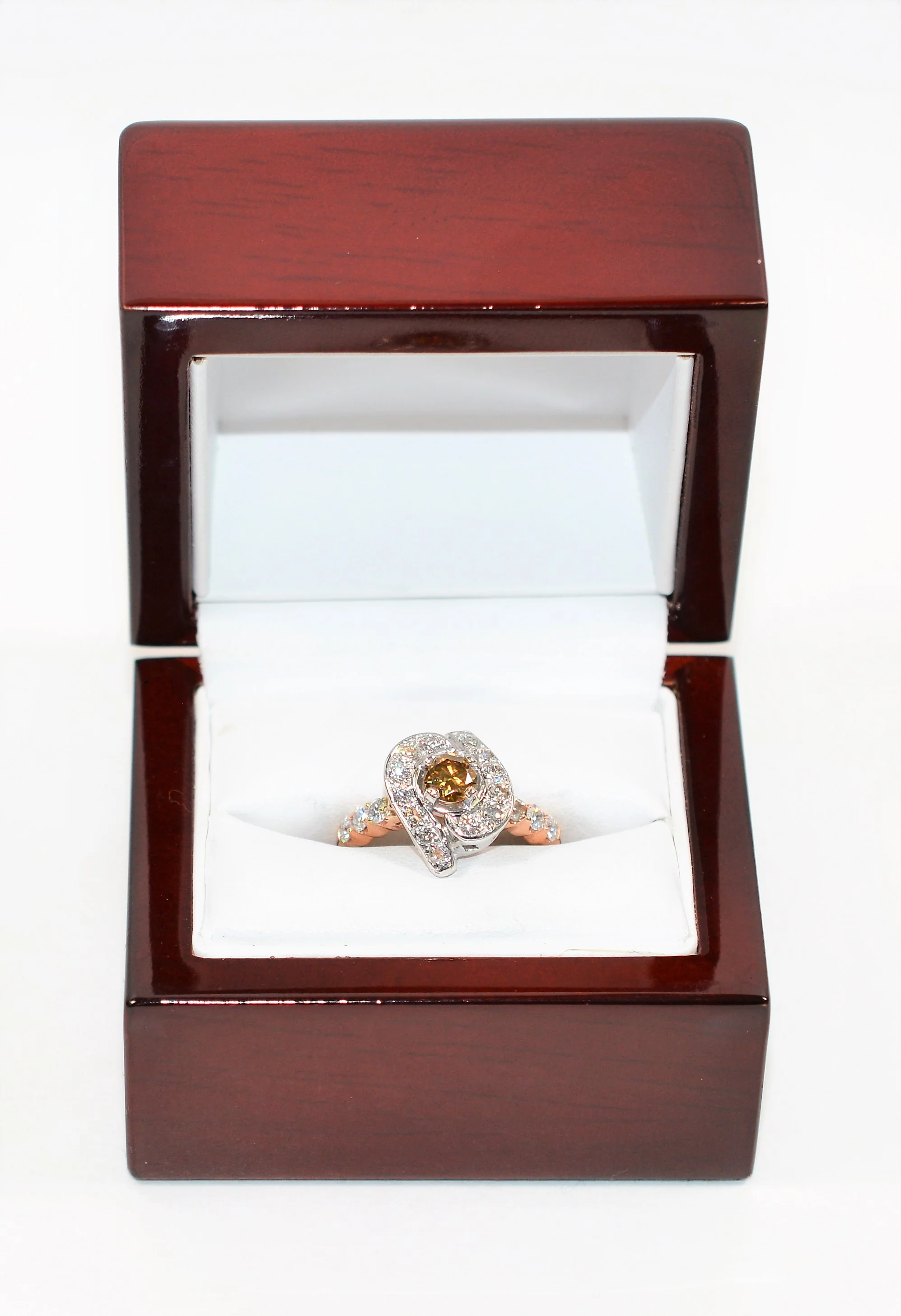 Natural Fancy Chocolate Diamond Ring 14K Solid Rose Gold 1.58tcw Engagement Ring Cocktail Ring Fine Statement Ring Wedding Ring Promise Ring - Image 12