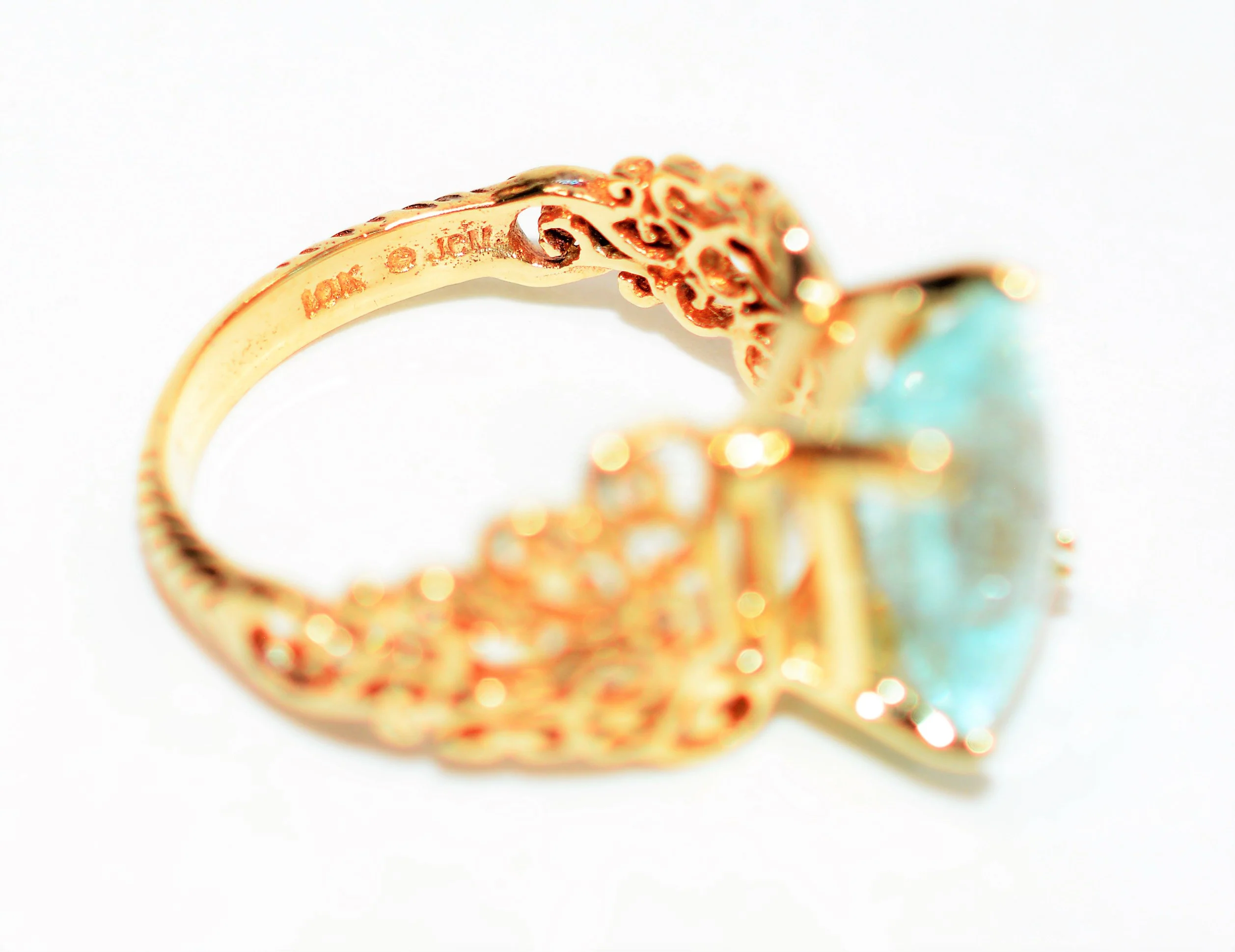 Natural Paraiba Tourmaline Ring 10K Solid Gold 3.40ct Solitaire Ring Women’s Ring Statement Ring Birthstone Ring Ladies Ring Cocktail Ring - Image 7
