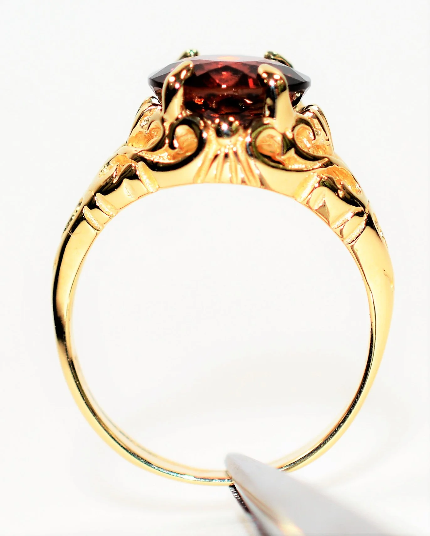 Natural Rubellite Ring 10K Solid Gold 2.70ct Pink Tourmaline Ring Solitaire Ring Statement Ring Gemstone Ring Birthstone Ring Antique Ring - Image 3