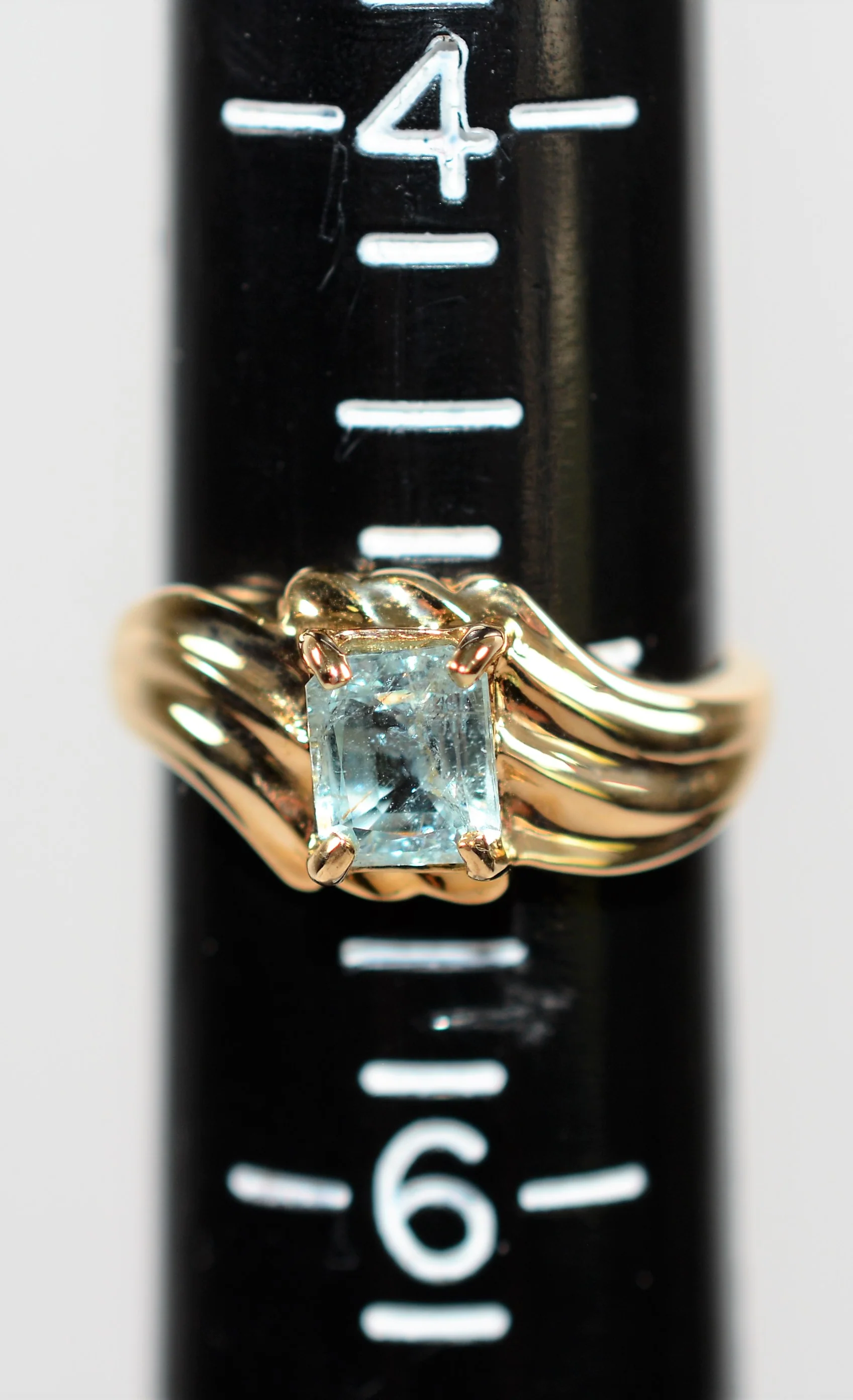 Natural Paraiba Tourmaline Ring 14K Solid Gold .76ct Solitaire Ring Womens Ring Birthstone Ring Estate Ring Ladies Ring Statement Ring Jewelry - Image 9