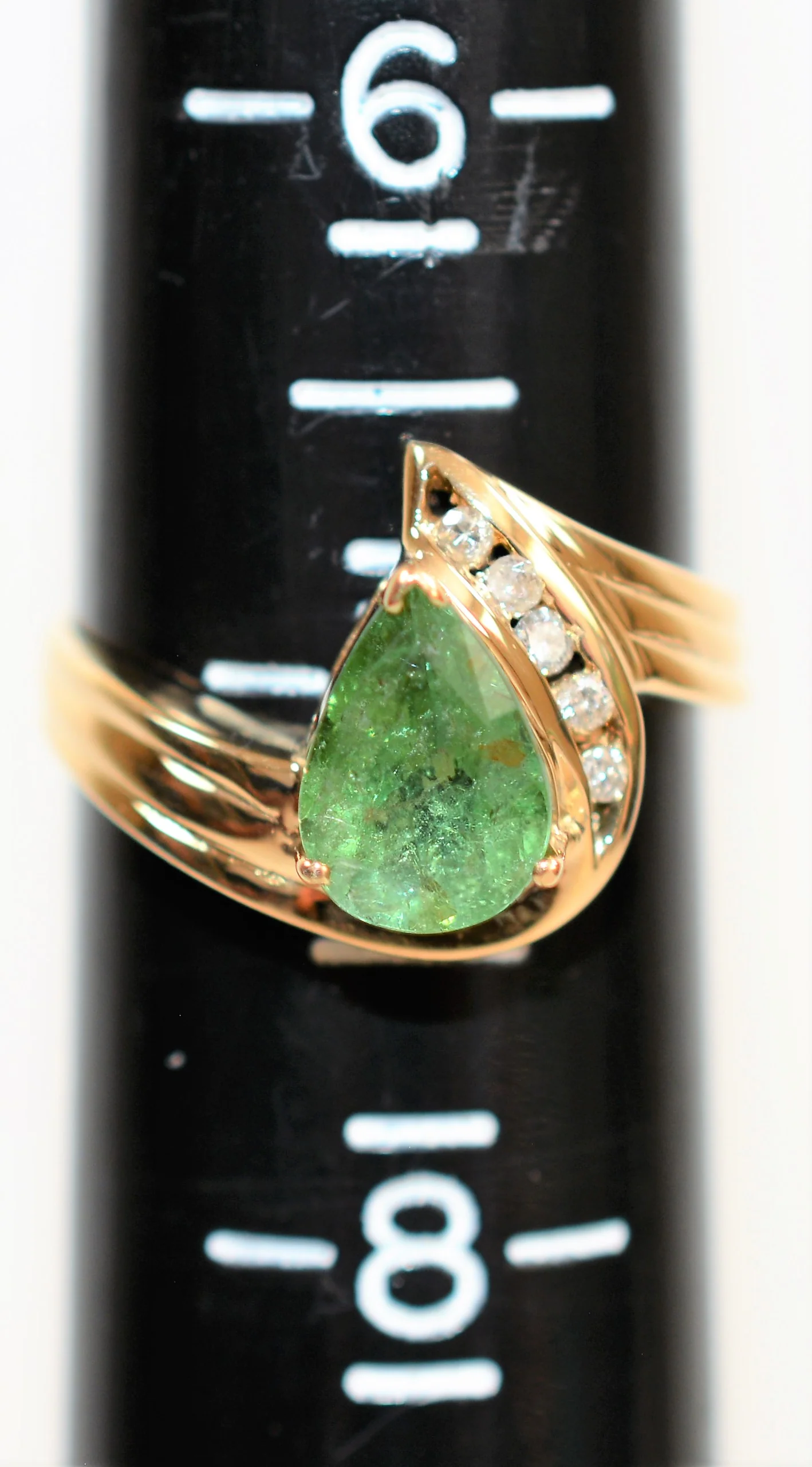 Natural Paraiba Tourmaline & Diamond Ring 14K Solid Gold 1.61tcw Gemstone Ring Womens Ring Statement Ring Cocktail Ring Vintage Fine Jewelry - Image 9