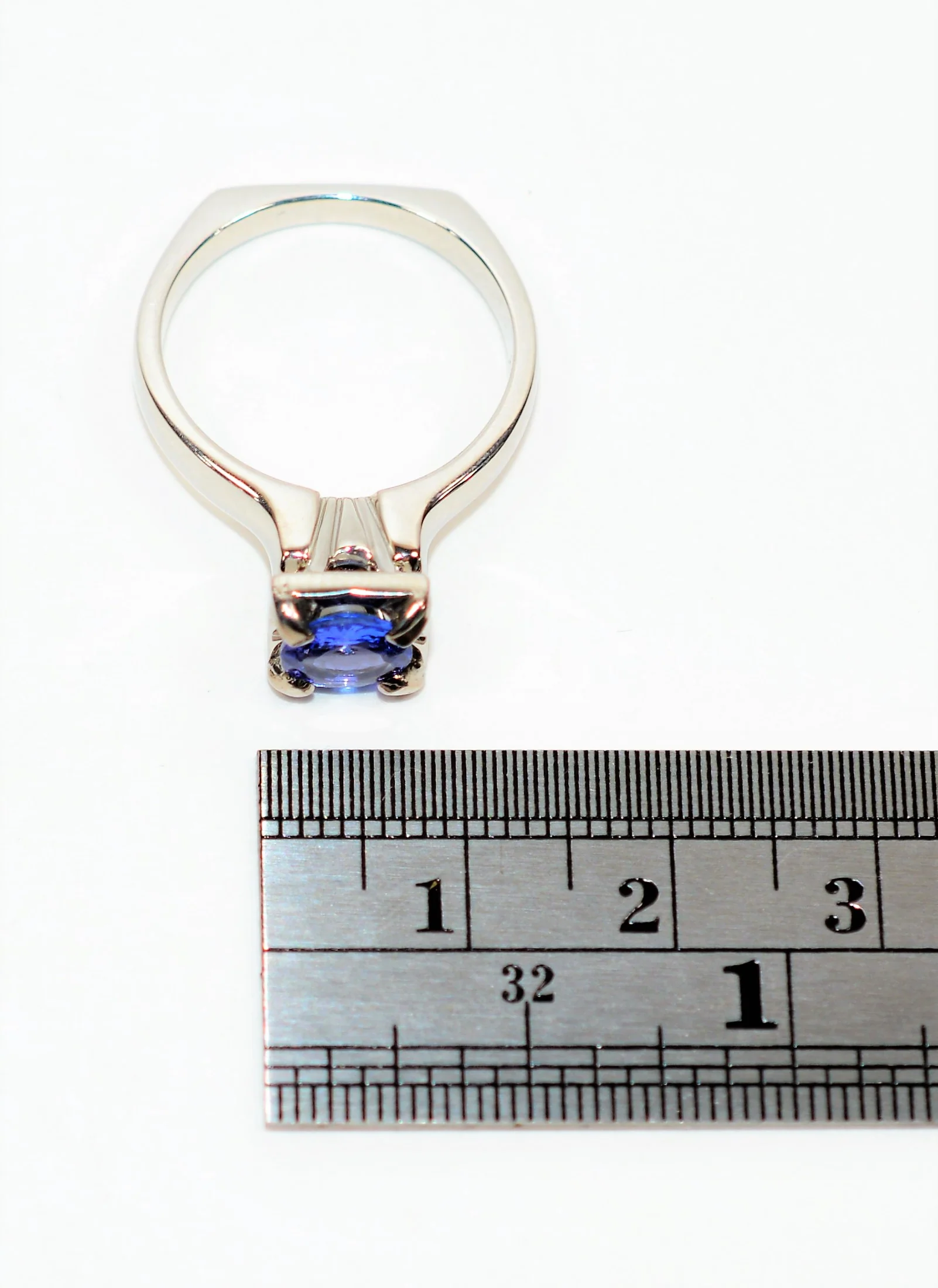 Scott Kay Natural D'Block Tanzanite Ring Solid Platinum .82ct Solitaire Ring Engagement Ring Designer Ring Bridal Jewelry Cocktail Ring Estate - Image 12