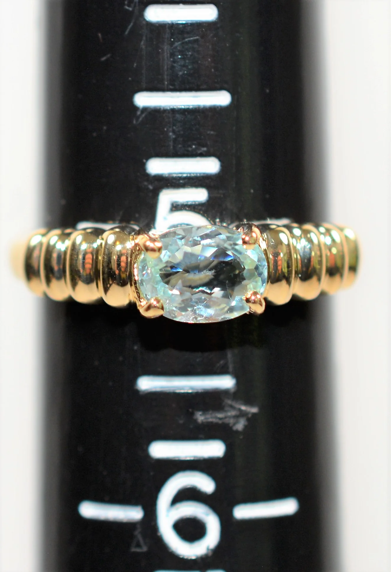 Natural Paraiba Tourmaline Ring 14K Solid Gold .59ct Solitaire Ring Women's Ring Stackable Ring Gemstone Ring Ladies Ring Fine Jewellery - Image 9