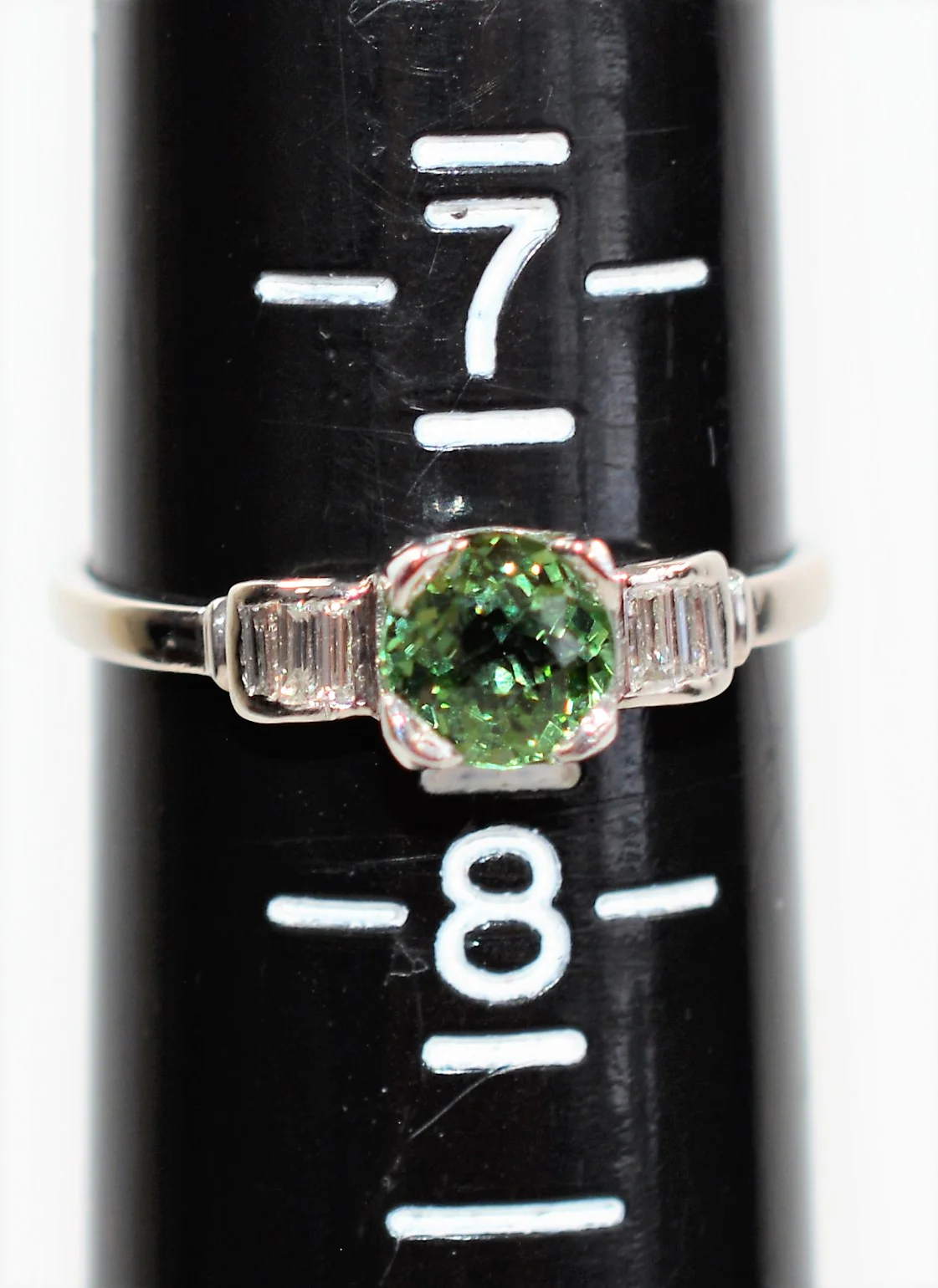 Natural Paraiba Tourmaline & Diamond Ring Platinum 1.18tcw Fine Gemstone Women's Ring Estate Birthstone Ring Engagement Ring Promise Ring - Image 10