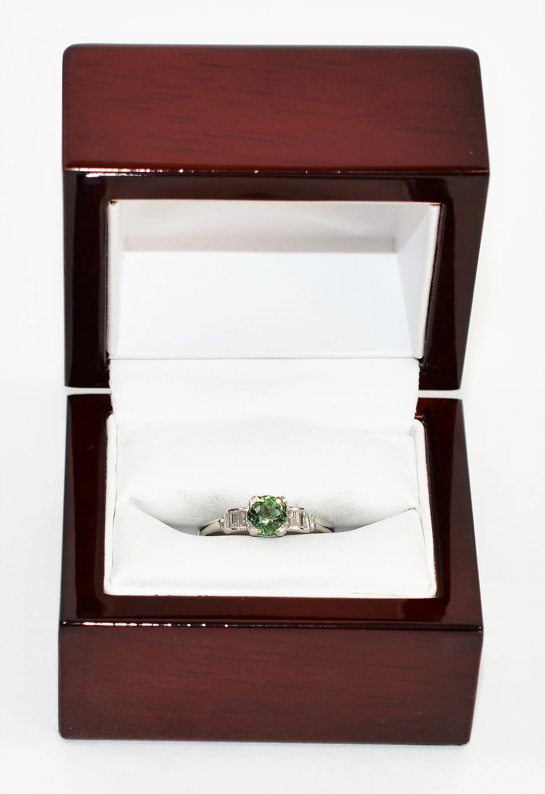 Natural Paraiba Tourmaline & Diamond Ring Platinum 1.18tcw Fine Gemstone Women's Ring Estate Birthstone Ring Engagement Ring Promise Ring - Image 12