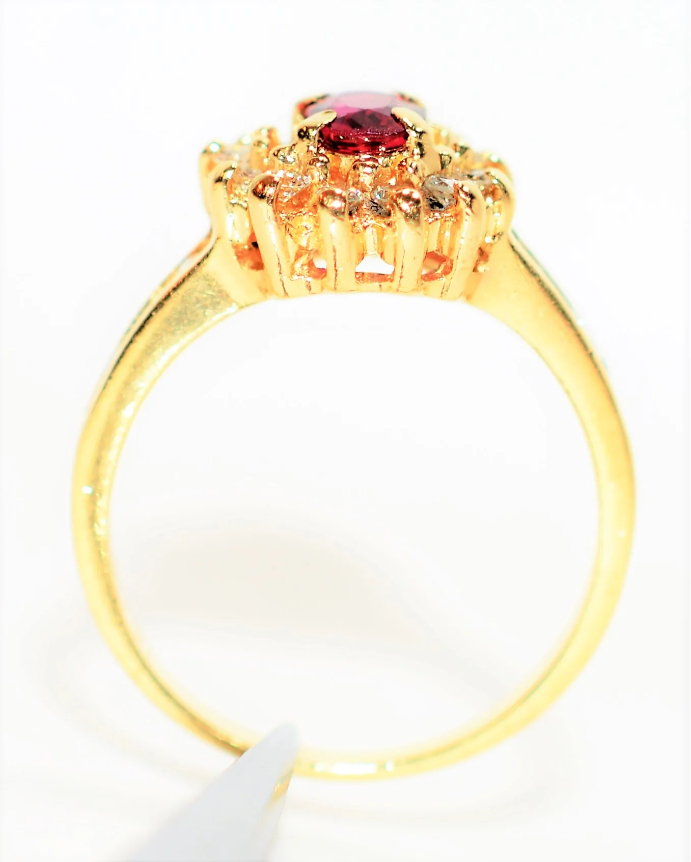 Natural Ruby & Diamond Ring 14K Solid Gold .67tcw Ruby Ring July Birthstone Ring Red Ring Gemstone Ring Engagement Ring Vintage Women's Ring - Image 3