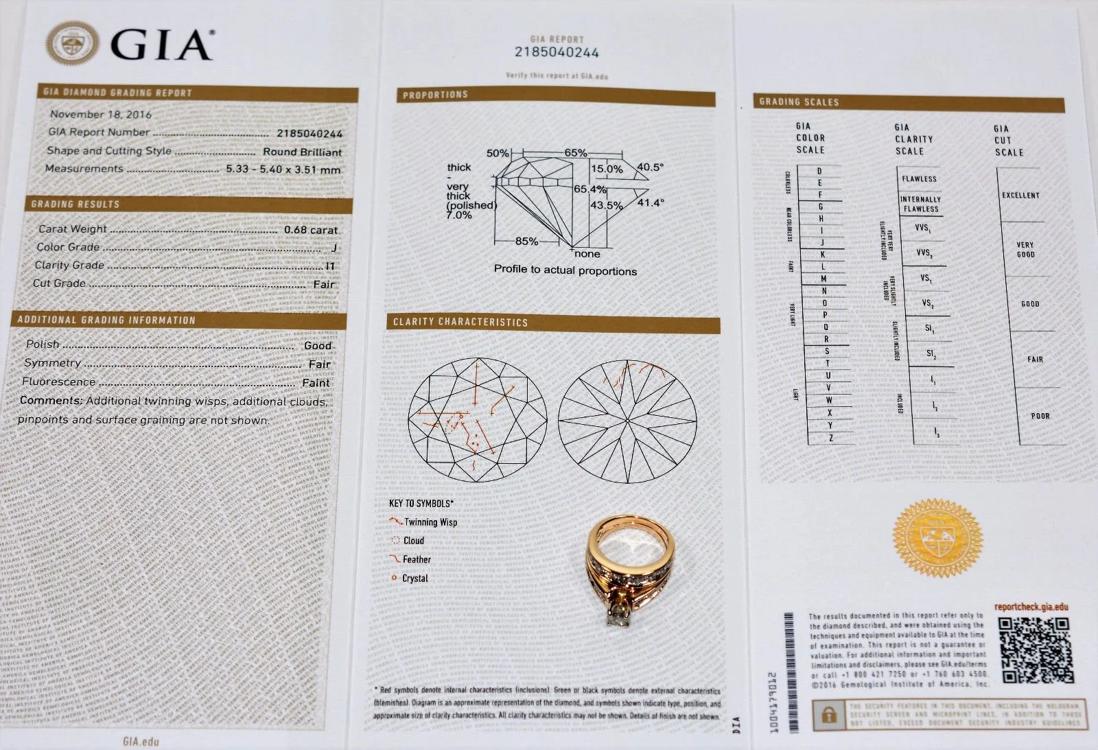 GIA Certified Natural Diamond Bridal Set 14K Solid Gold 3.57tcw Women's Ring Engagement Ring Wedding Band Wedding Set Estate Bridal Jewelry - Image 3