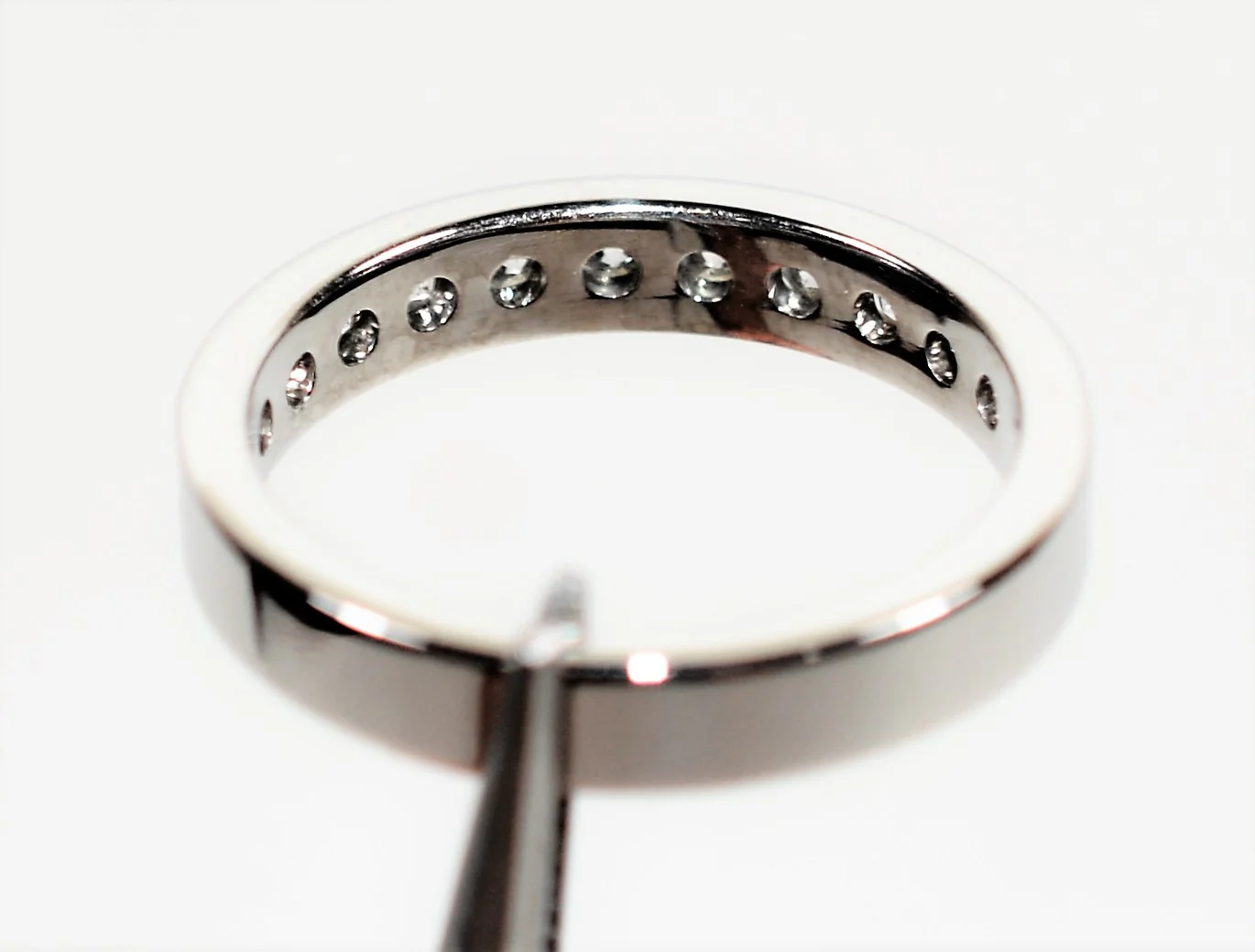 Natural Diamond Ring 14K Solid White Gold .88tcw Wedding Band Wedding Ring Diamond Band Bridal Jewelry Stackable Ring Estate Women’s Ring - Image 7