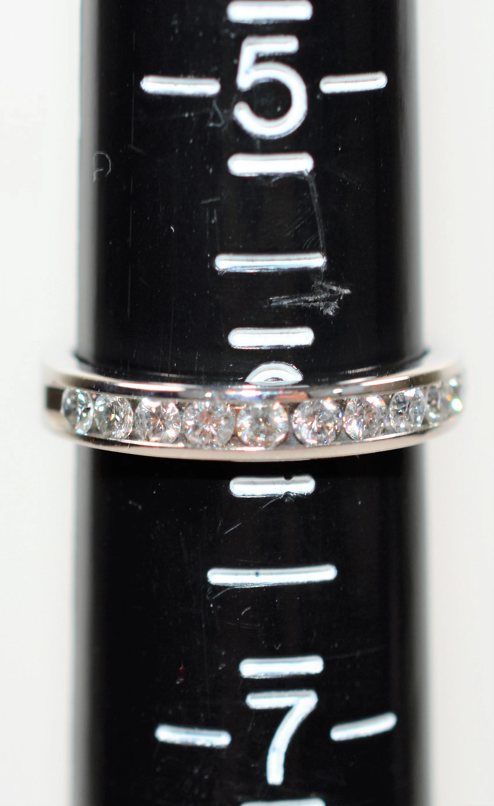 Natural Diamond Ring 14K Solid White Gold .88tcw Wedding Band Wedding Ring Diamond Band Bridal Jewelry Stackable Ring Estate Women’s Ring - Image 9