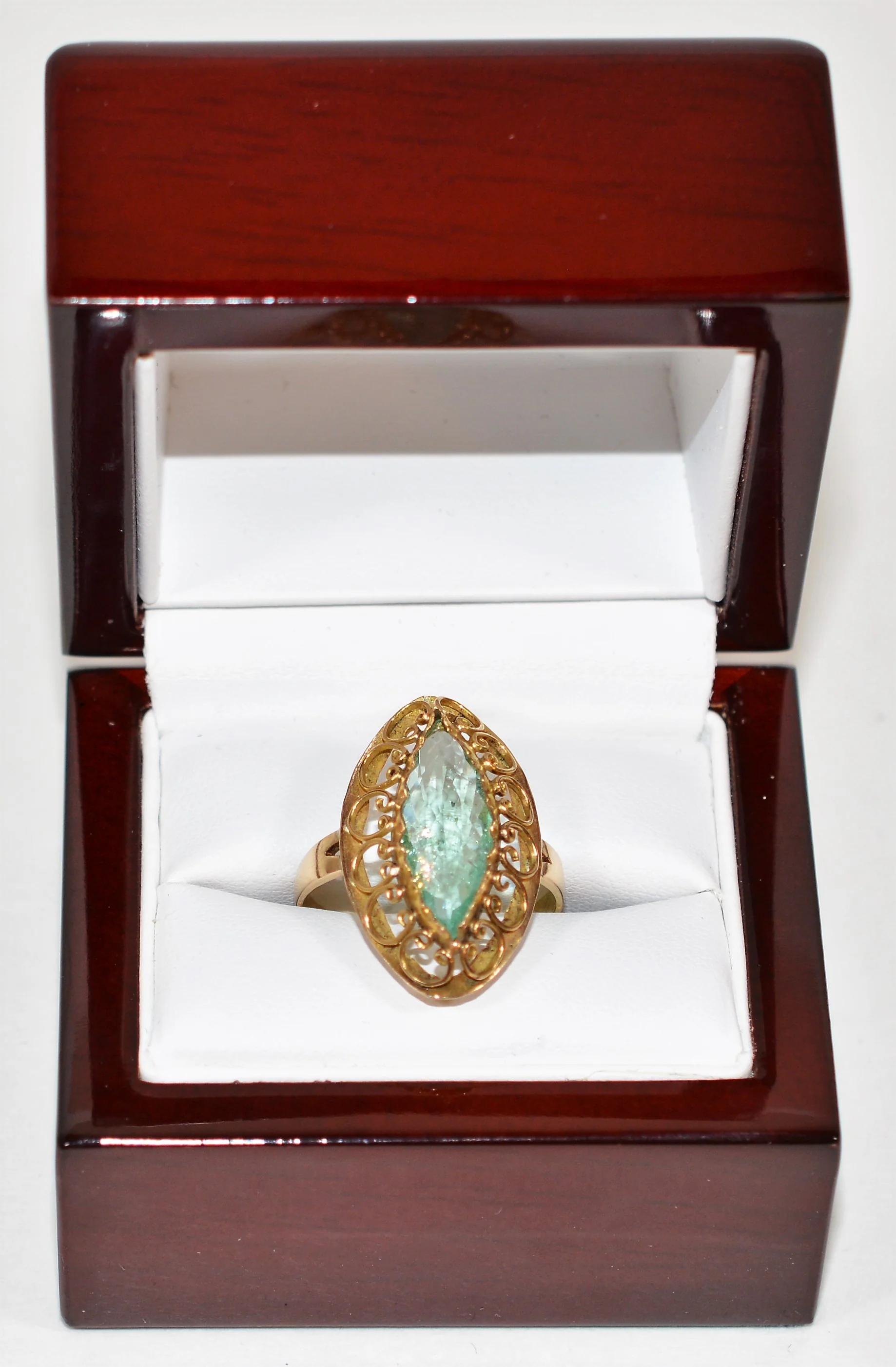 Natural Paraiba Tourmaline Ring 14K Solid Gold 2.38ct Art Deco Ring Solitaire Ring Women's Ring Cocktail Ring Birthstone Ring Vintage Jewelry - Image 12