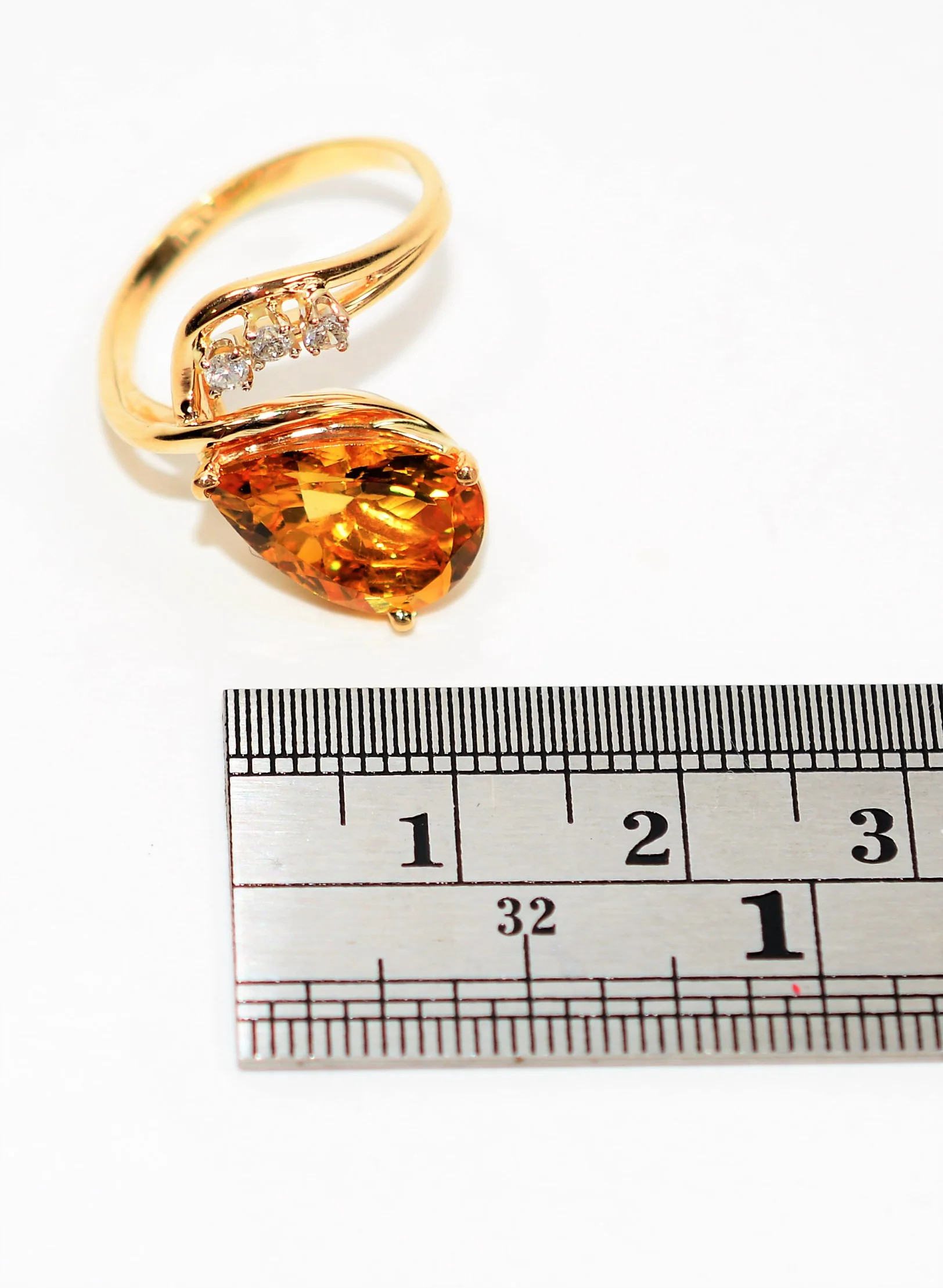 Natural Golden Beryl & Diamond Ring 14K Solid Gold 3.45tcw Statement Ring Cocktail Ring Ladies Ring Yellow Ring Birthstone Ring Women's Ring - Image 11