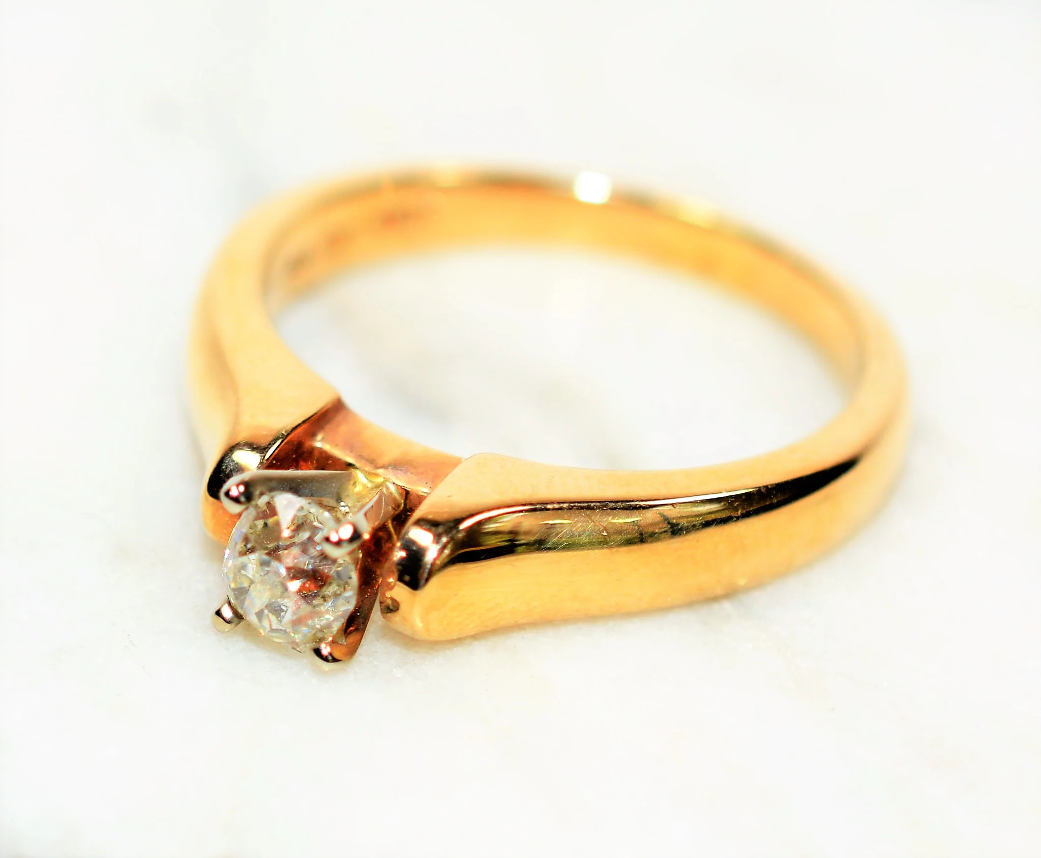 GIA Certified Natural Diamond Ring 14K Solid Gold .53ct Old Mine Cut Solitaire Ring Engagement Ring Wedding Ring GIA Diamond Women's Ring - Image 10