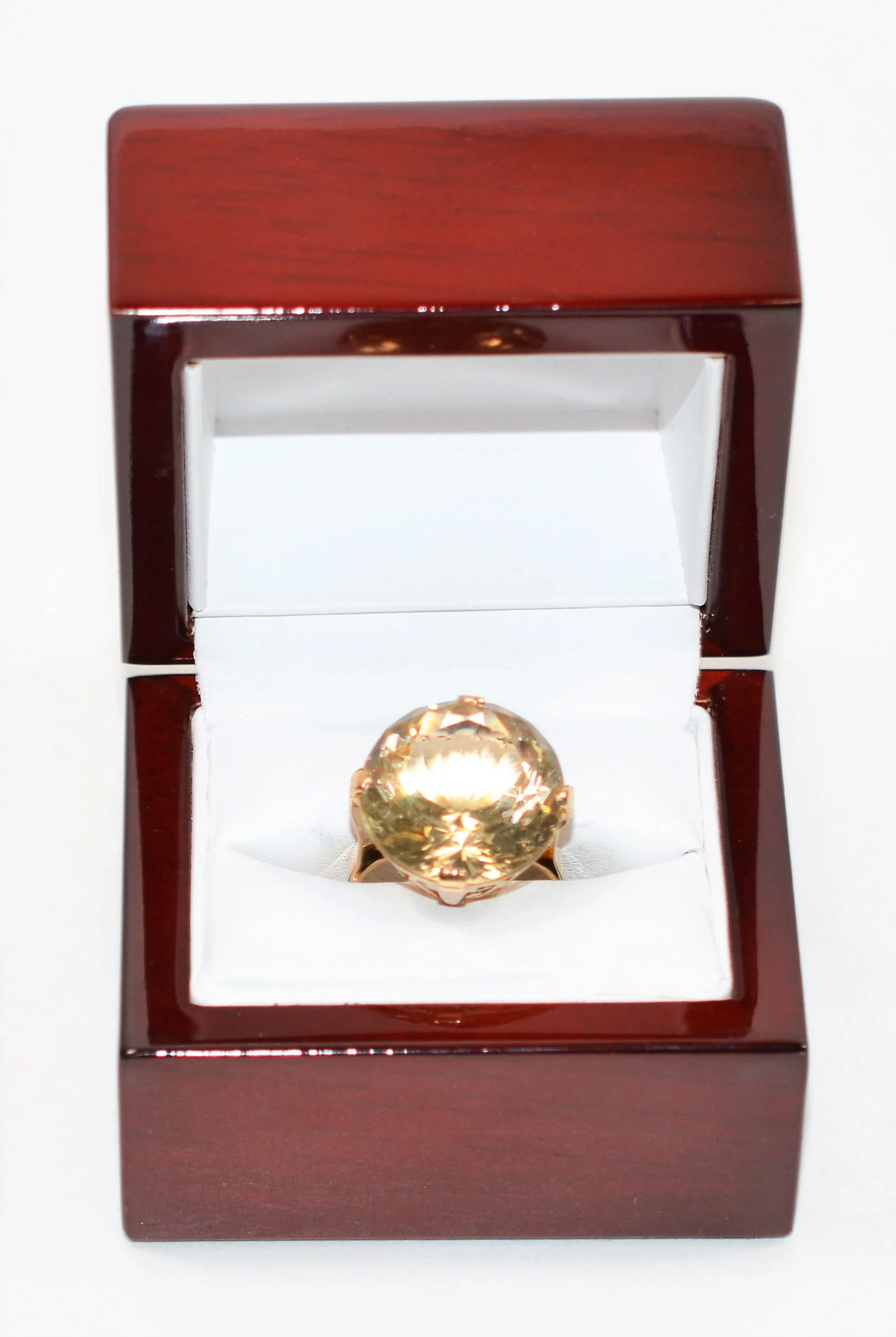 Natural Smoky Quartz Ring 14K Solid Gold 17.13ct Smoky Topaz Ring Solitaire Ring Cocktail Ring Statement Ring Birthstone Ring Women's Ring - Image 12