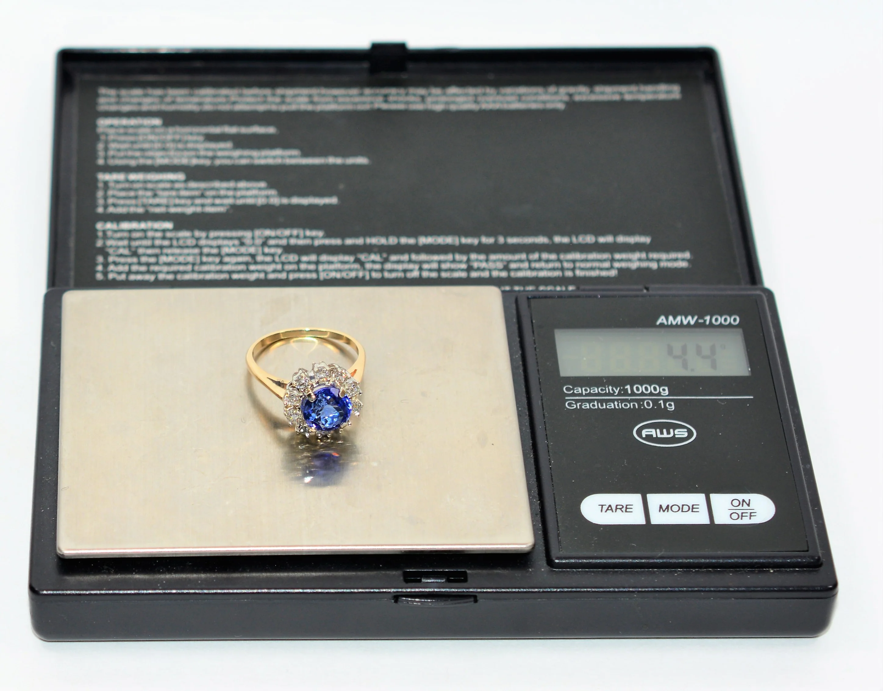 Certified Natural D'Block Tanzanite & Diamond Ring 14K Solid Gold 2.92tcw Engagement Ring Statement Ring Cocktail Ring Womens Ring Jewellery - Image 11