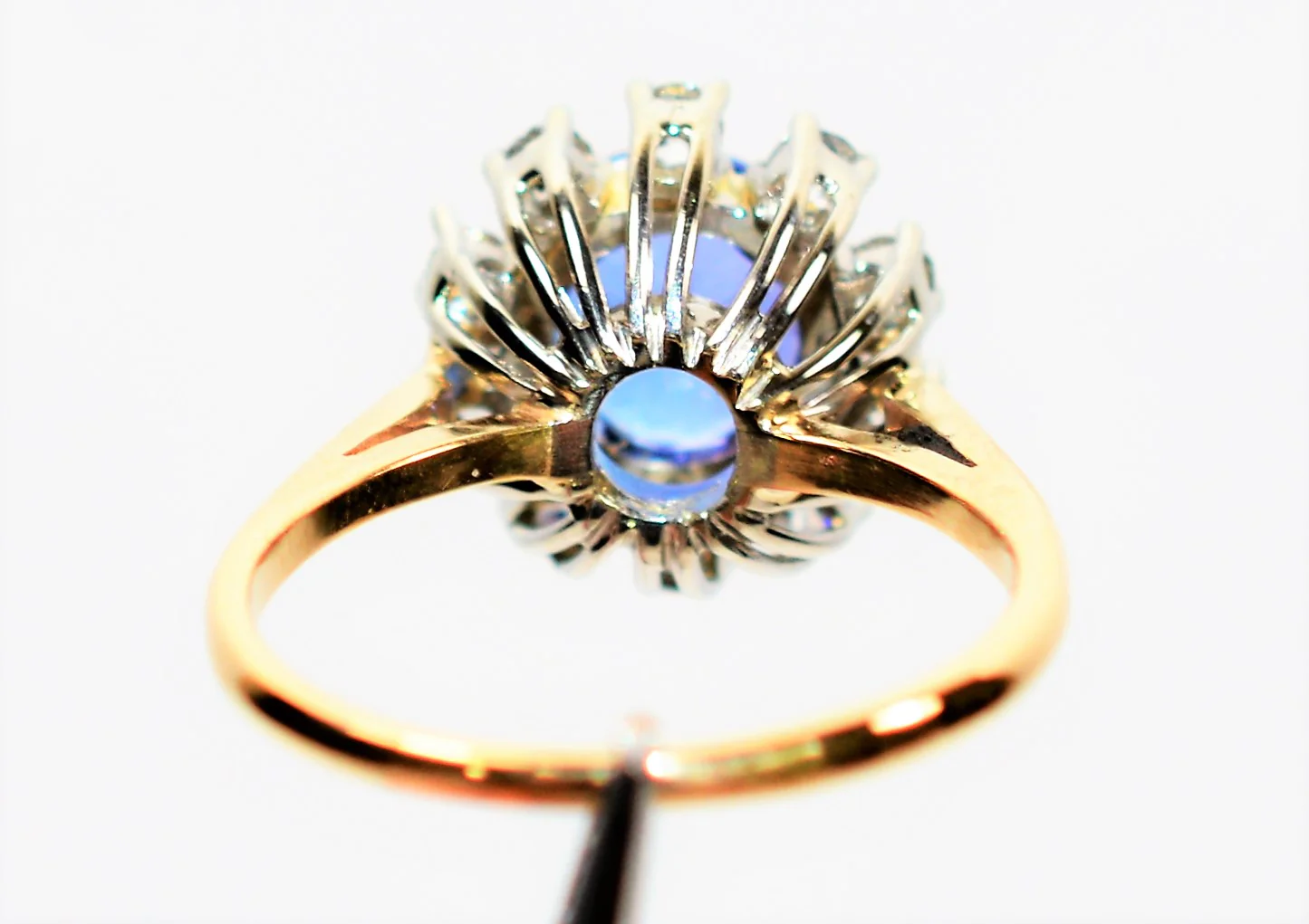 Certified Natural D'Block Tanzanite & Diamond Ring 14K Solid Gold 2.92tcw Engagement Ring Statement Ring Cocktail Ring Womens Ring Jewellery - Image 8