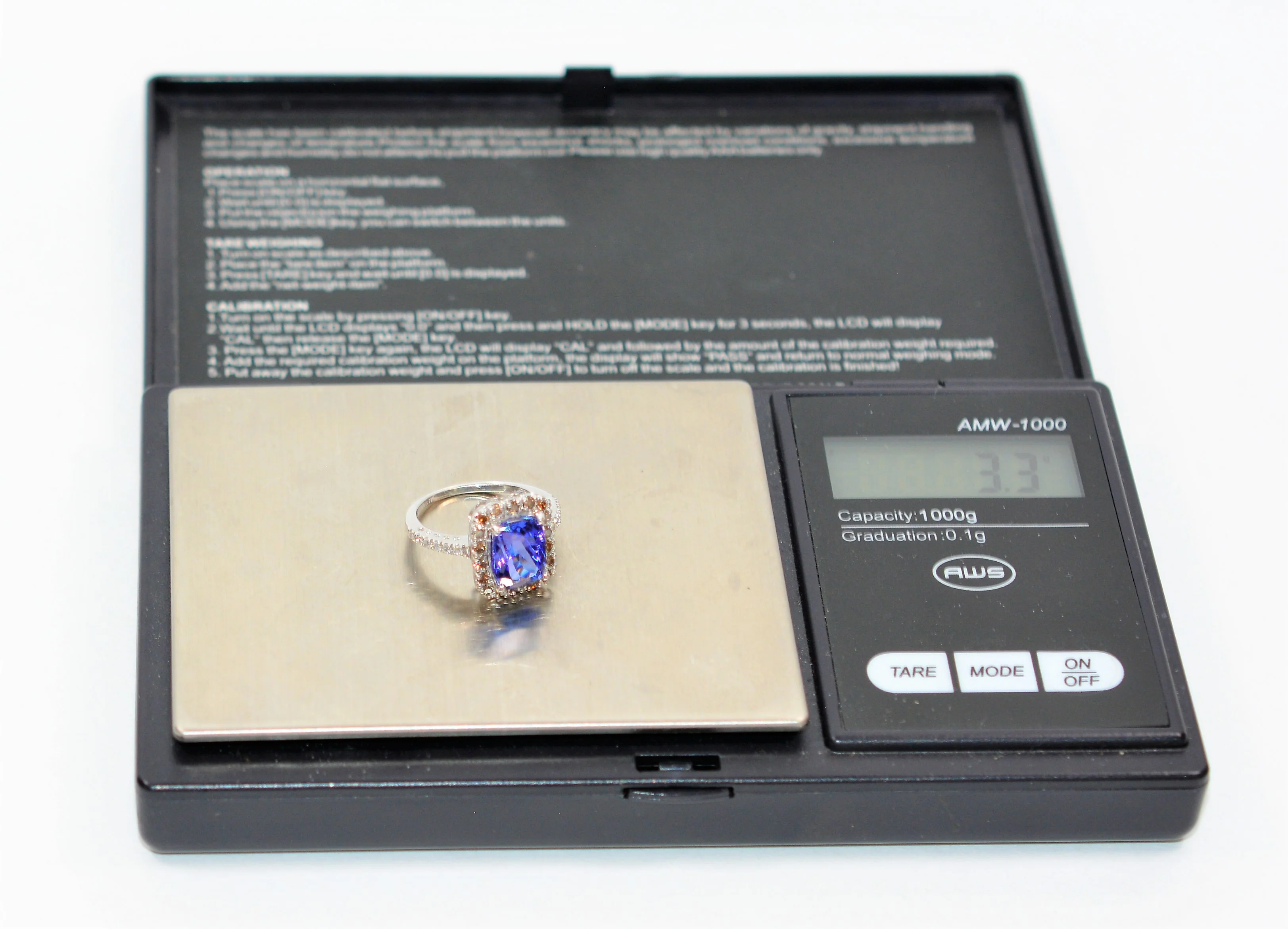 Effy Certified Natural D'Block Tanzanite & Fancy Chocolate Diamond Ring 14K Solid White Gold 3.21tcw Designer Ring Cocktail Ring Jewellery - Image 11