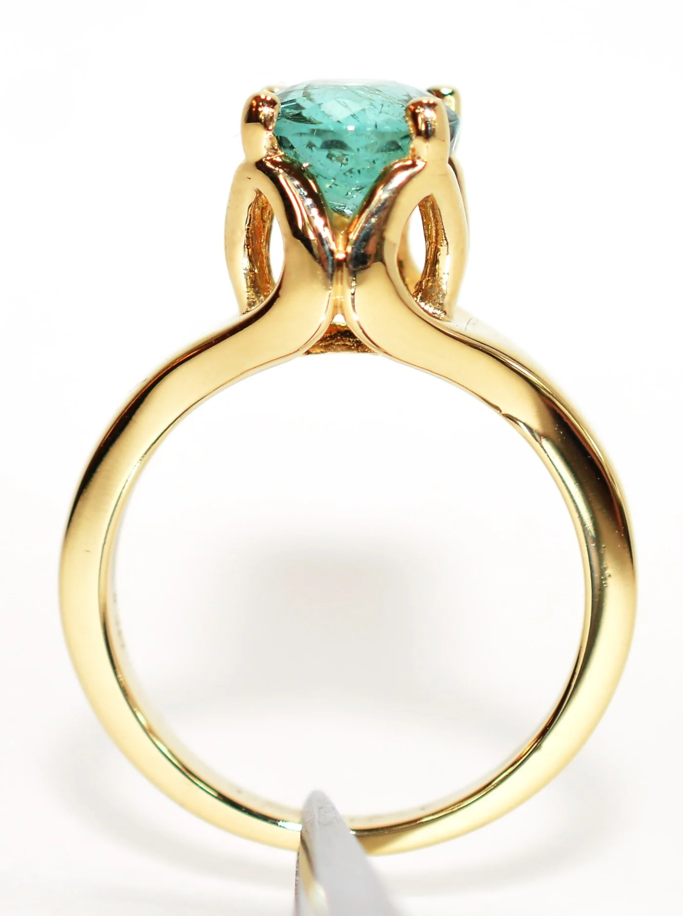 Certified Natural Paraiba Tourmaline Ring 14K Solid Gold 2.10ct Solitaire Gemstone Estate Jewelry Vintage Engagement Tulip Ladies Birthstone - Image 4