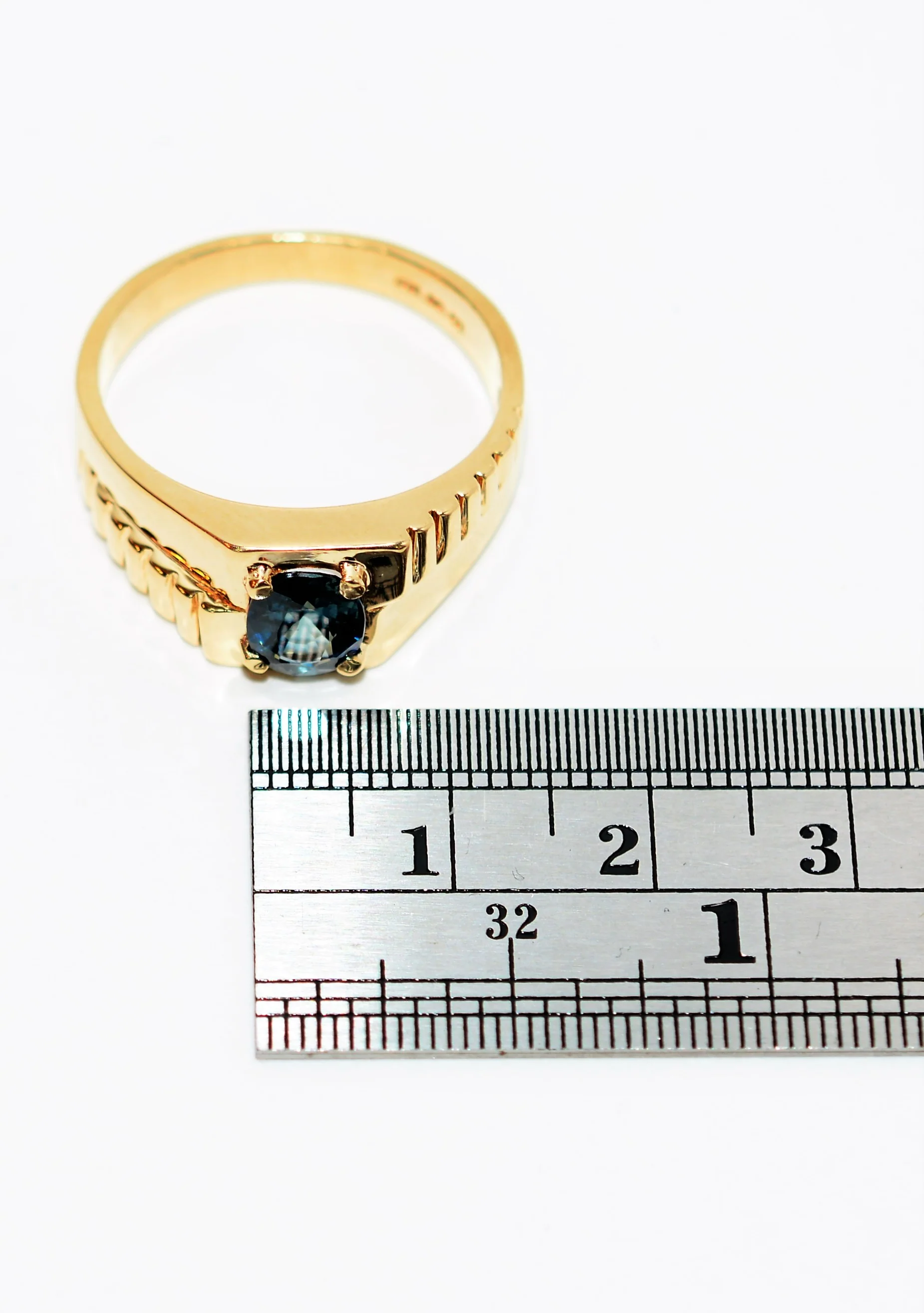 Natural Ceylon Sapphire Ring 10K Solid Gold 1.59ct Sri Lankan Sapphire Ring Solitaire Ring Gemstone Ring Statement Ring Men's Ring Jewellery - Image 10