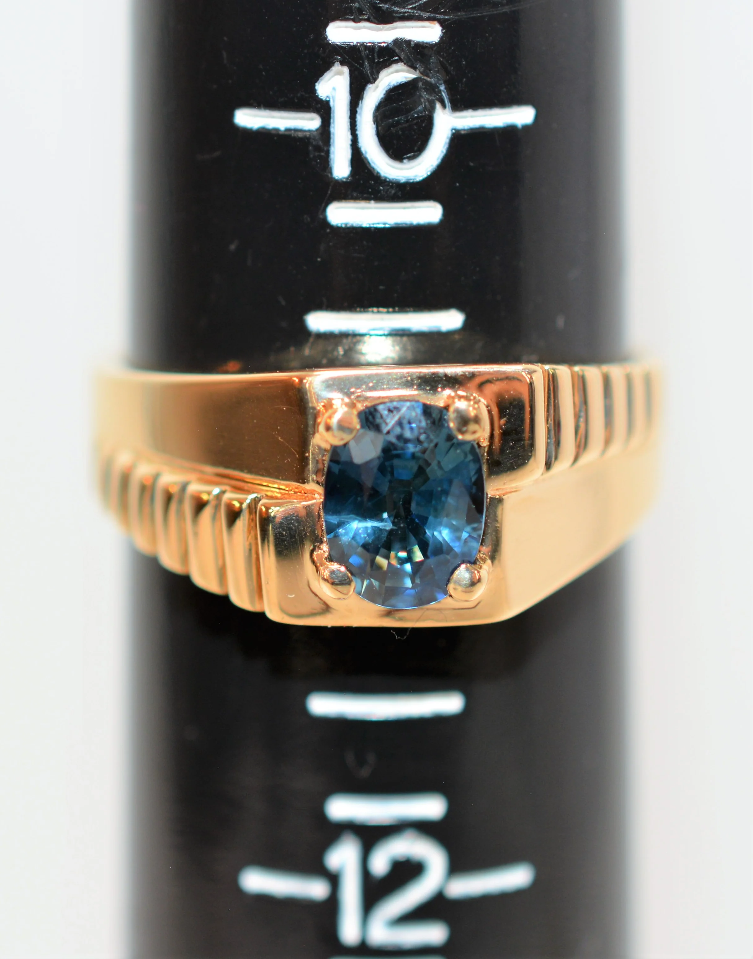 Natural Ceylon Sapphire Ring 10K Solid Gold 1.59ct Sri Lankan Sapphire Ring Solitaire Ring Gemstone Ring Statement Ring Men's Ring Jewellery - Image 9