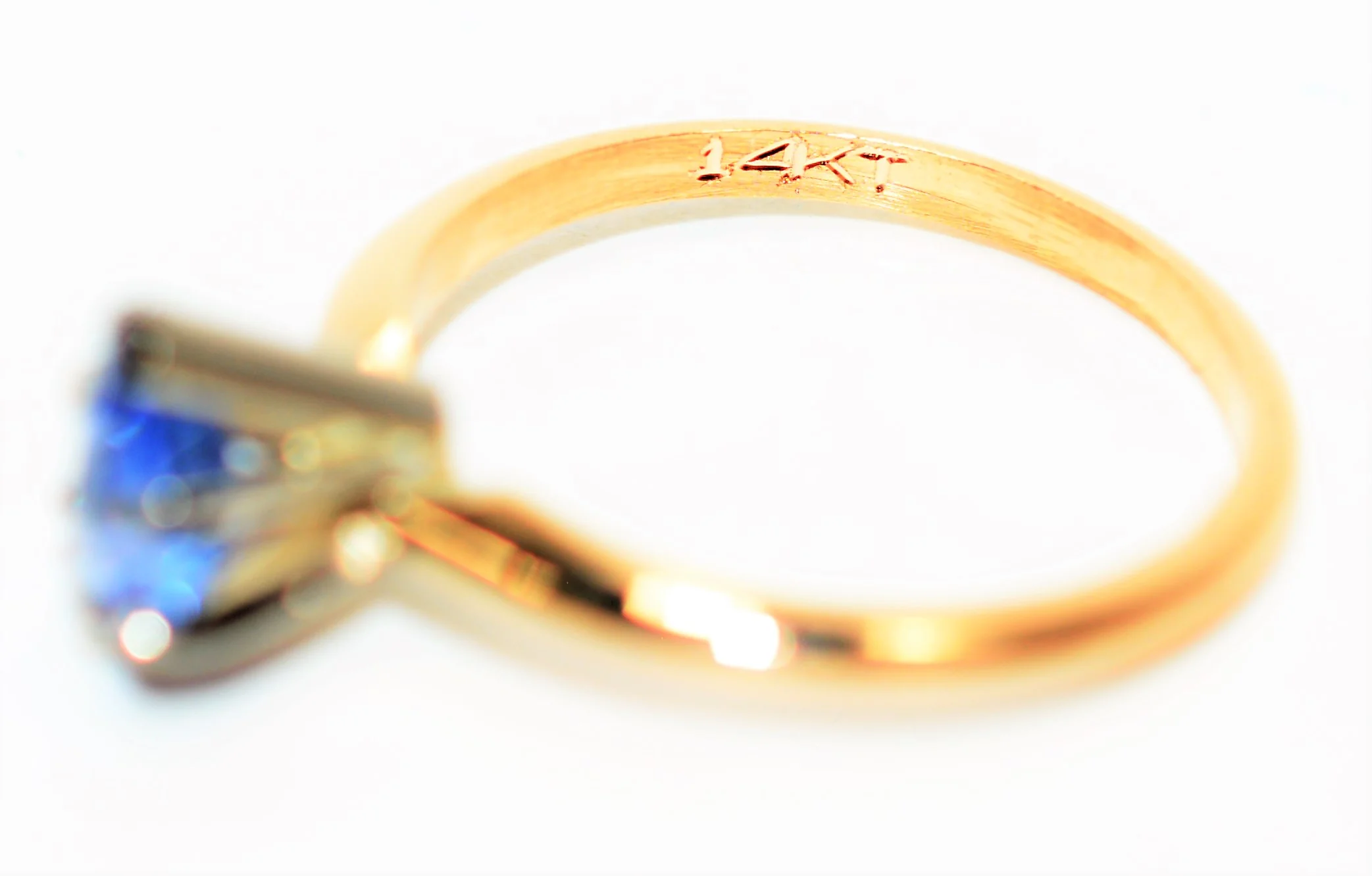 Natural Ceylon Sapphire Ring 14K Solid Gold .87ct Sri Lankan Sapphire Ring Engagement Ring Solitaire Ring Bridal Jewelry Sapphire Engagement - Image 6