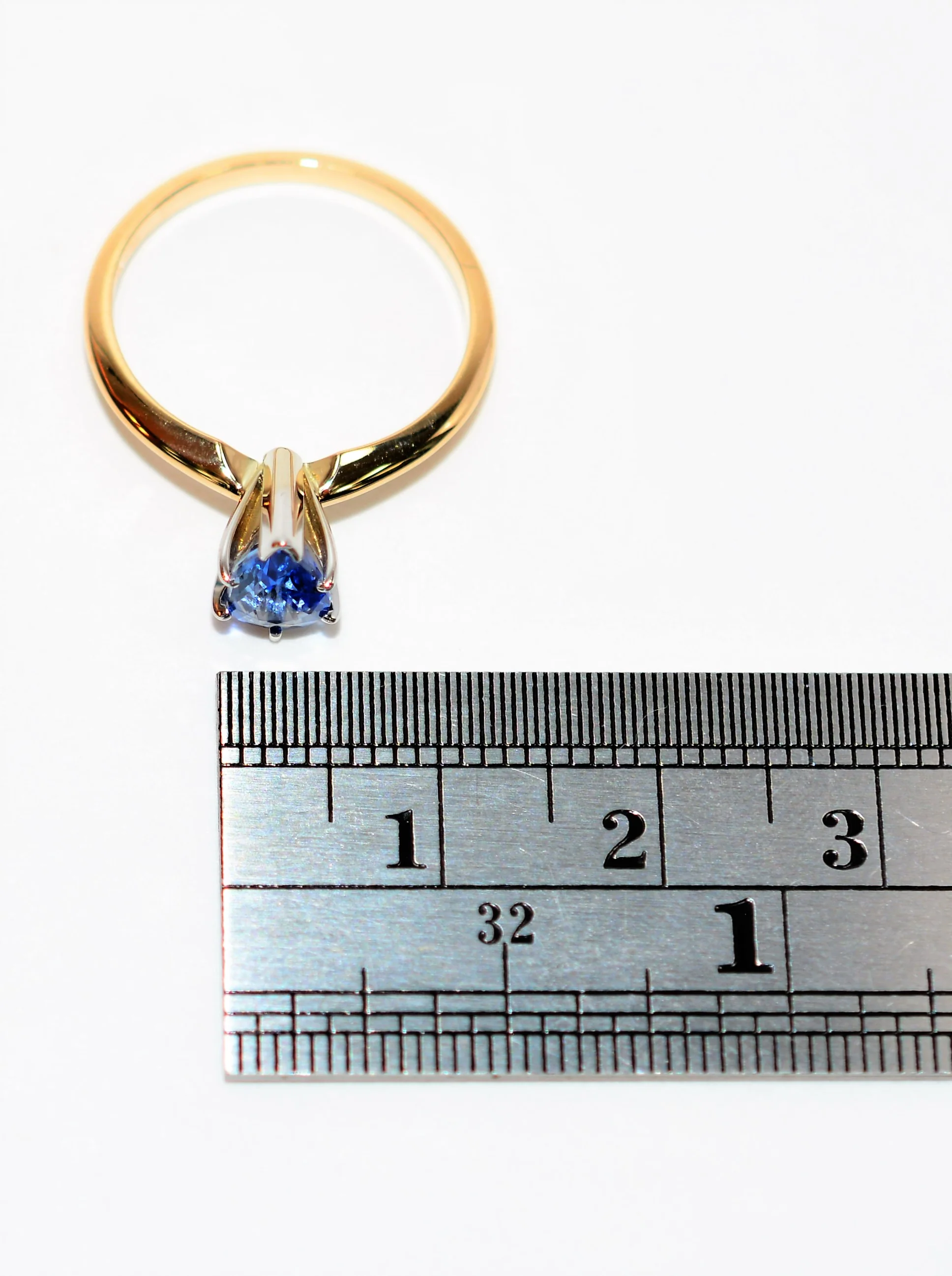 Natural Ceylon Sapphire Ring 14K Solid Gold .85ct Sri Lankan Sapphire Ring Solitaire Ring Engagement Ring Bridal Jewelry Wedding Ring Promise - Image 10