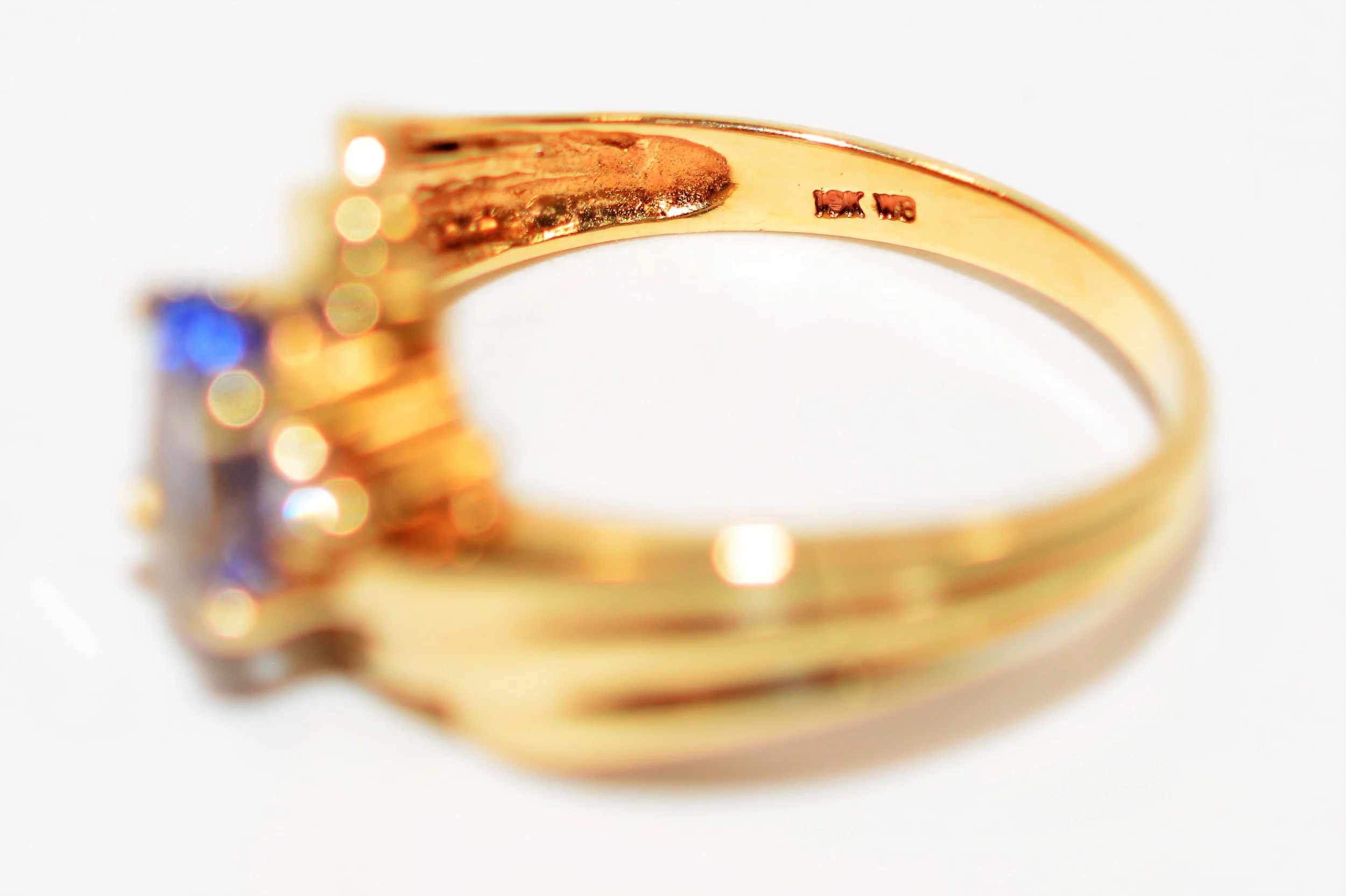 Natural Tanzanite & Diamond Ring 14K Solid Gold .79tcw Statement Ring Gemstone Ring Birthstone Ring Ladies Ring Women's Ring Cocktail Ring - Image 6