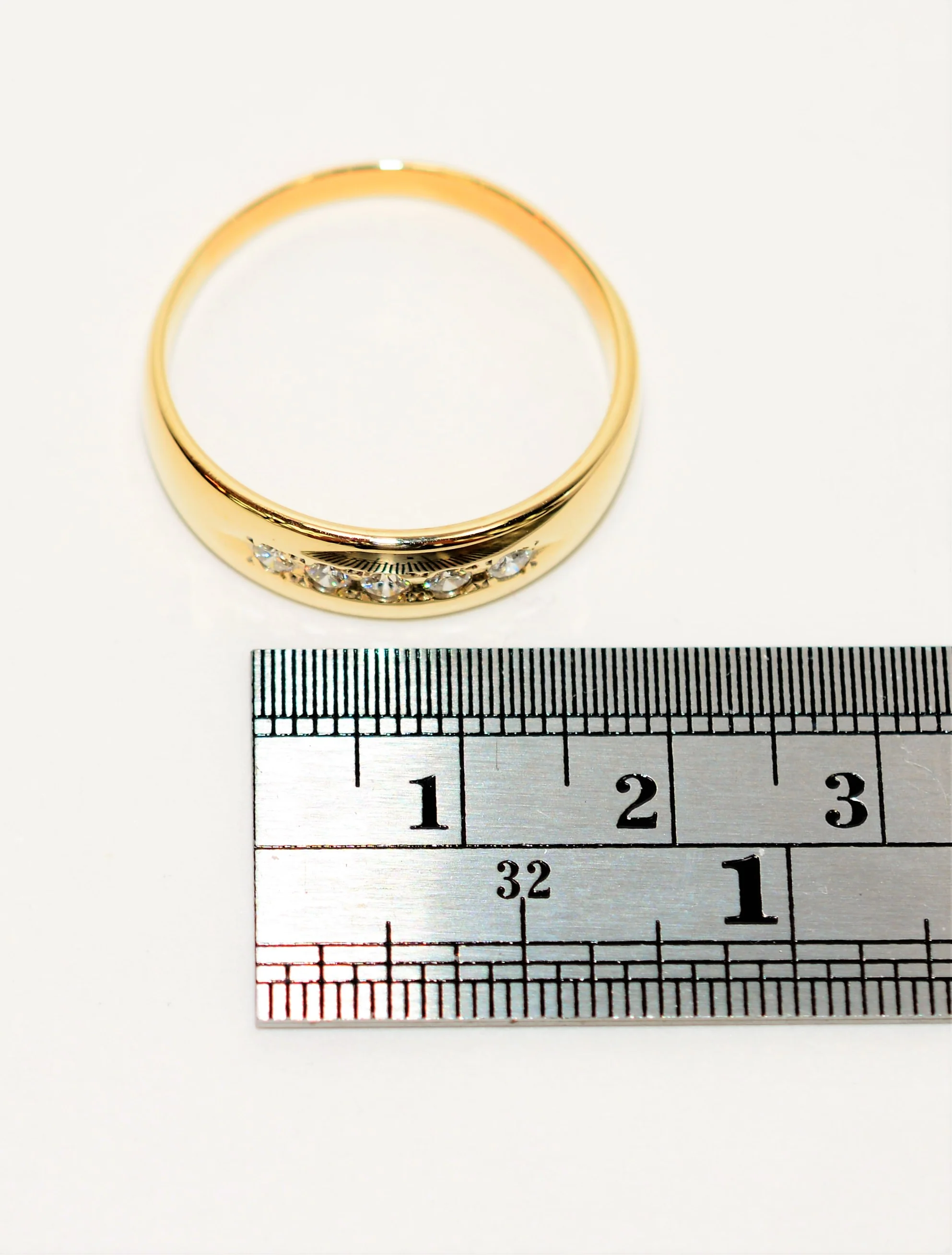 Natural Diamond Ring 14K Solid Gold .30tcw Men's Ring Band Ring Wedding Band Diamond Band Cocktail Ring Statement Ring Gold Ring Gold Band - Image 10