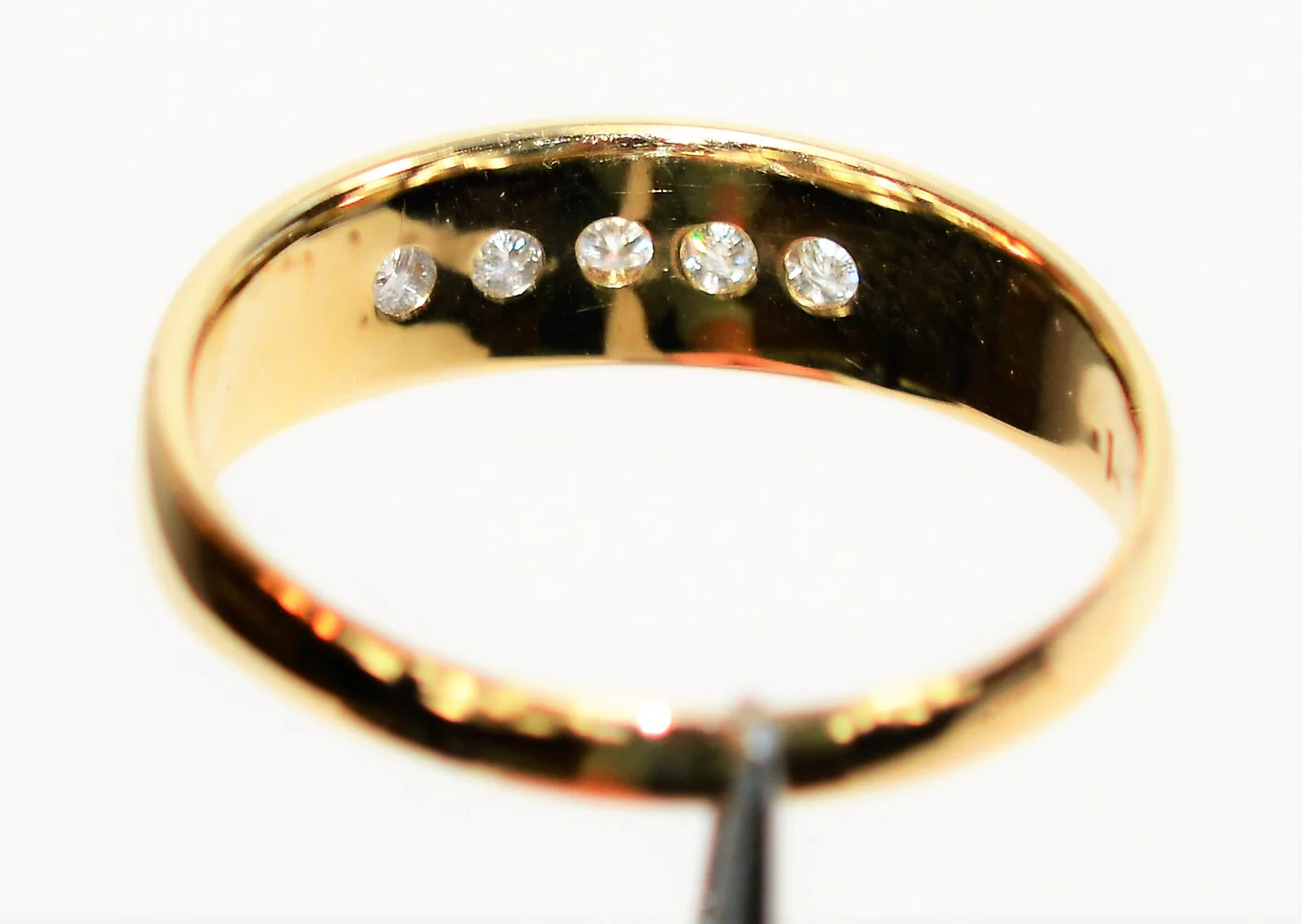 Natural Diamond Ring 14K Solid Gold .30tcw Men's Ring Band Ring Wedding Band Diamond Band Cocktail Ring Statement Ring Gold Ring Gold Band - Image 7