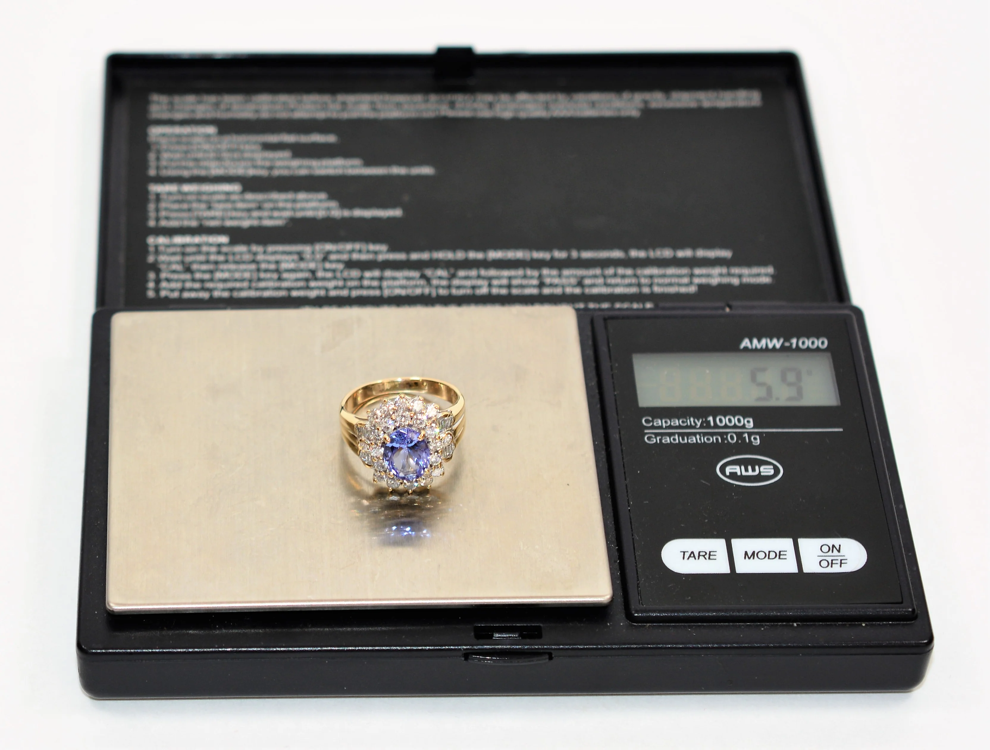 Certified Natural Tanzanite & Diamond Ring 14K Solid Gold 2.54tcw December Birthstone Ring Tanzanite Ring Cocktail Ring Fine Statement Ring - Image 11